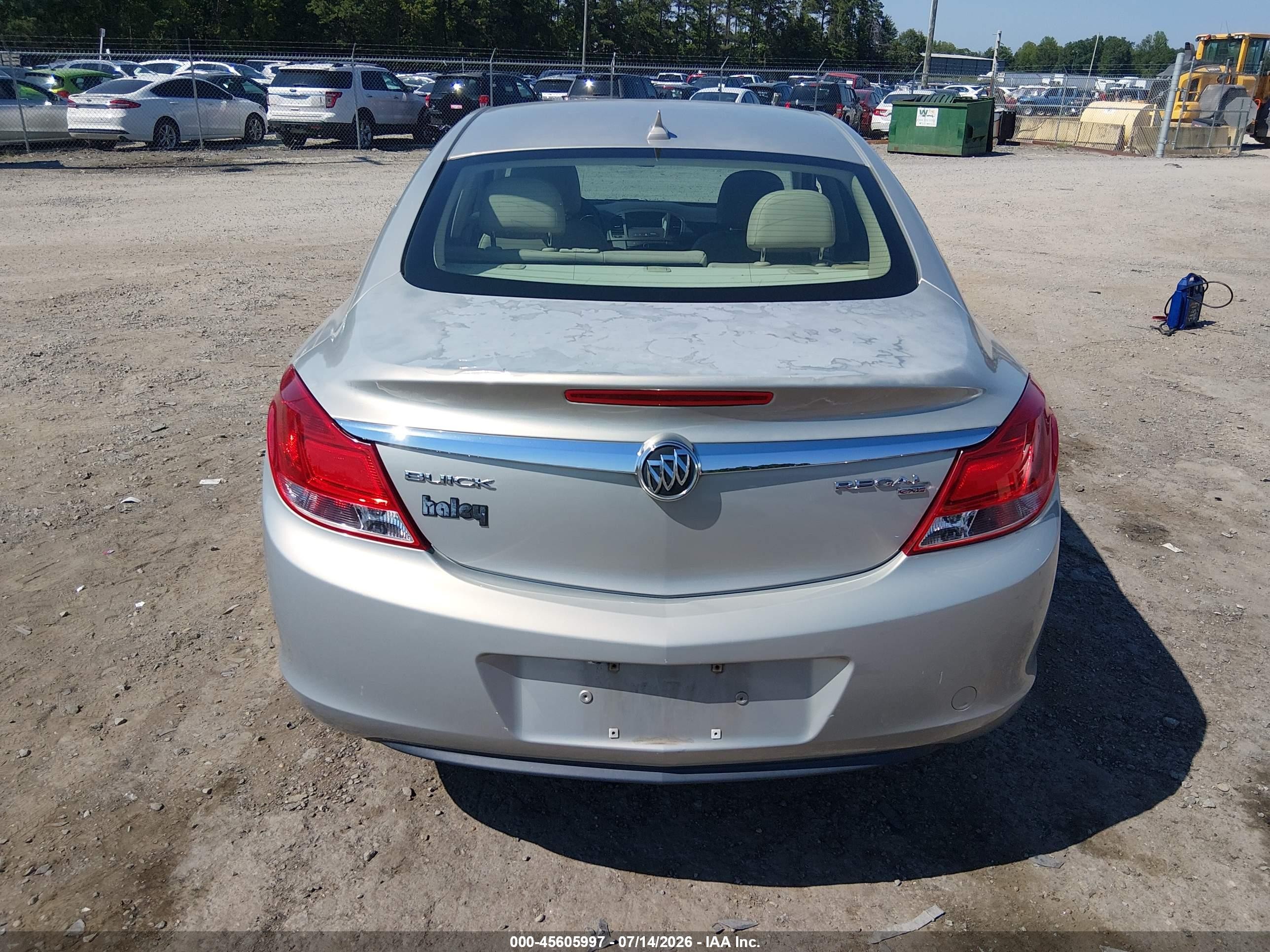 2011 Buick Regal Cxl Russelsheim Silver vin: W04GN5EC2B1111995