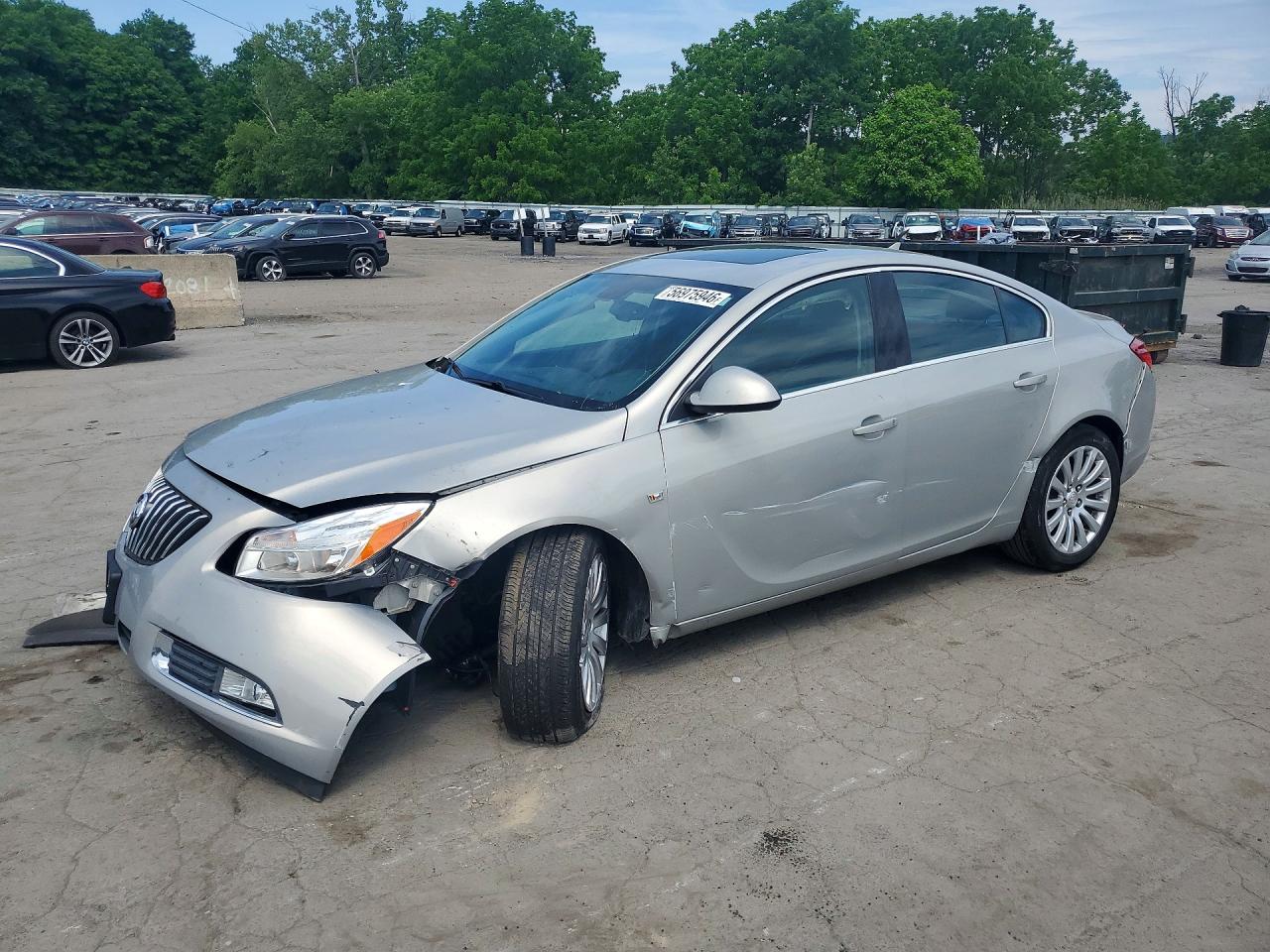 2011 Buick Regal Cxl Silver vin: W04GP5EC0B1005314