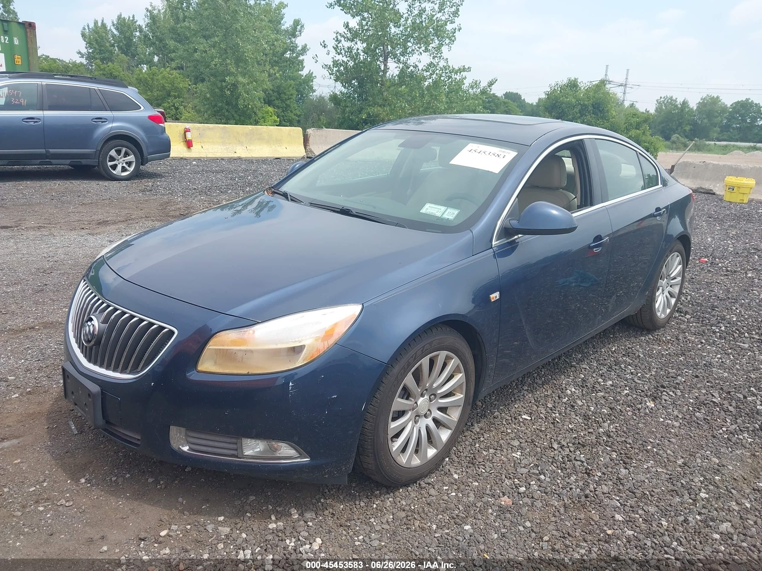 2011 Buick Regal Cxl Russelsheim Синий vin: W04GR5EC4B1081516