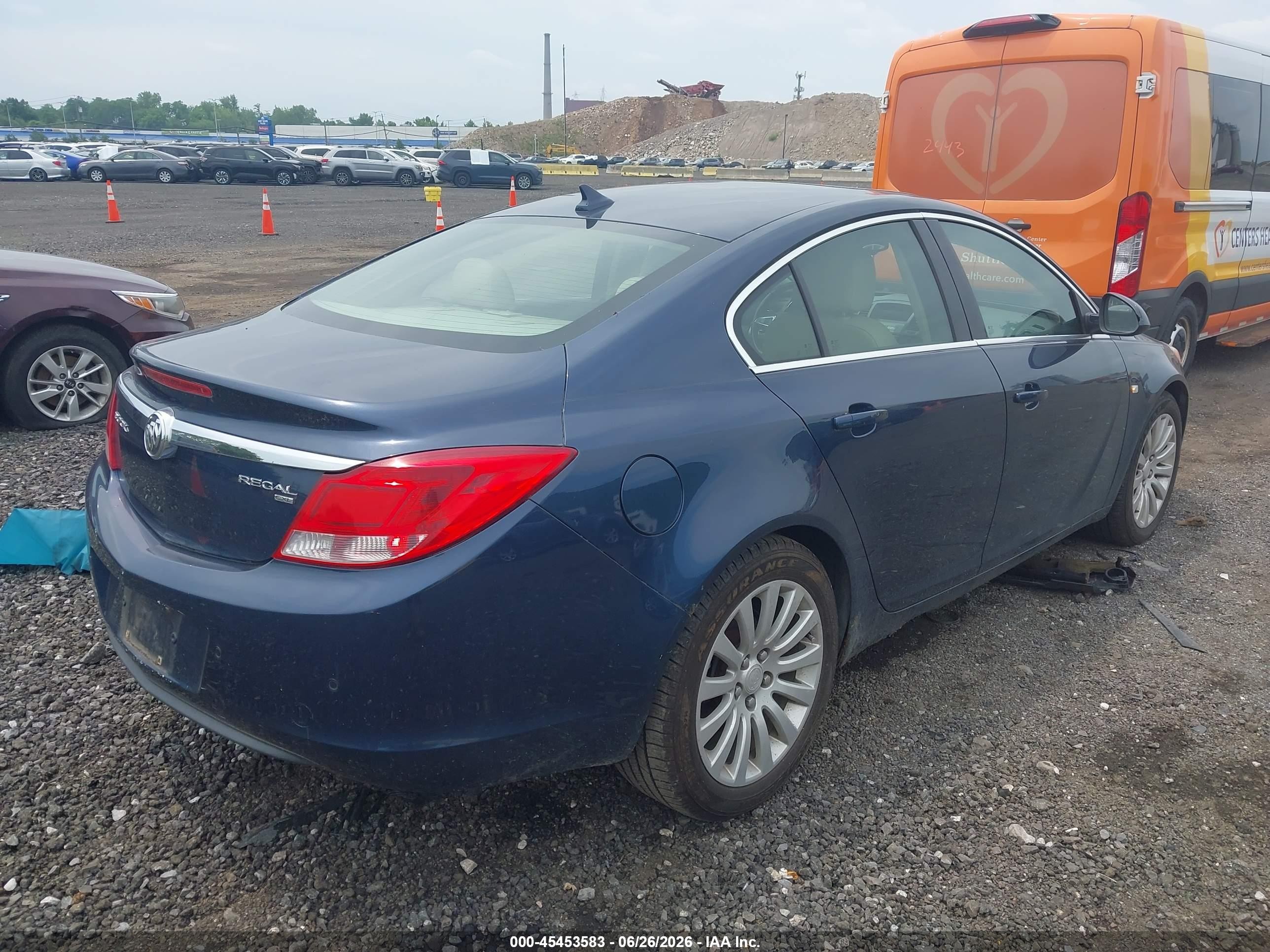 2011 Buick Regal Cxl Russelsheim Синий vin: W04GR5EC4B1081516