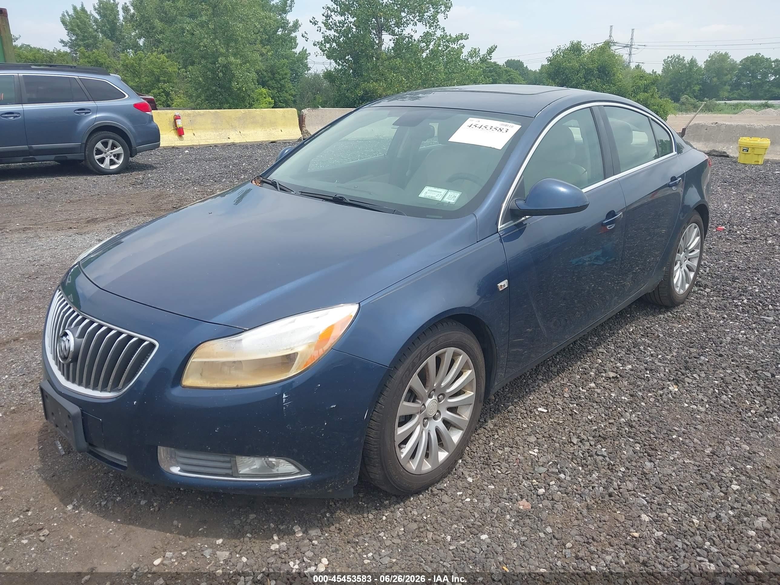 2011 Buick Regal Cxl Russelsheim Синий vin: W04GR5EC4B1081516