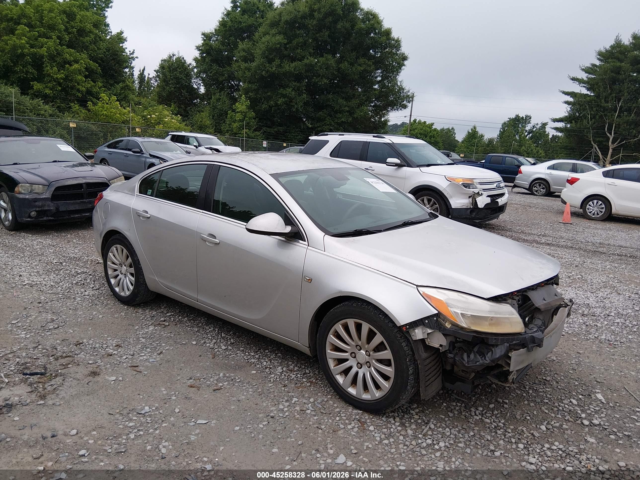 2011 Buick Regal Cxl Russelsheim Silver vin: W04GR5ECXB1085828