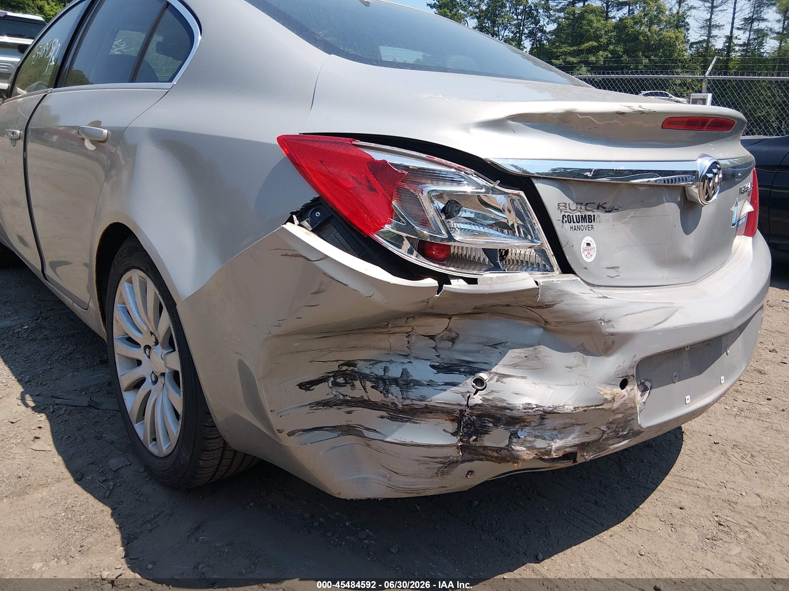 2011 Buick Regal Cxl Russelsheim Серебряный vin: W04GS5EC5B1003296