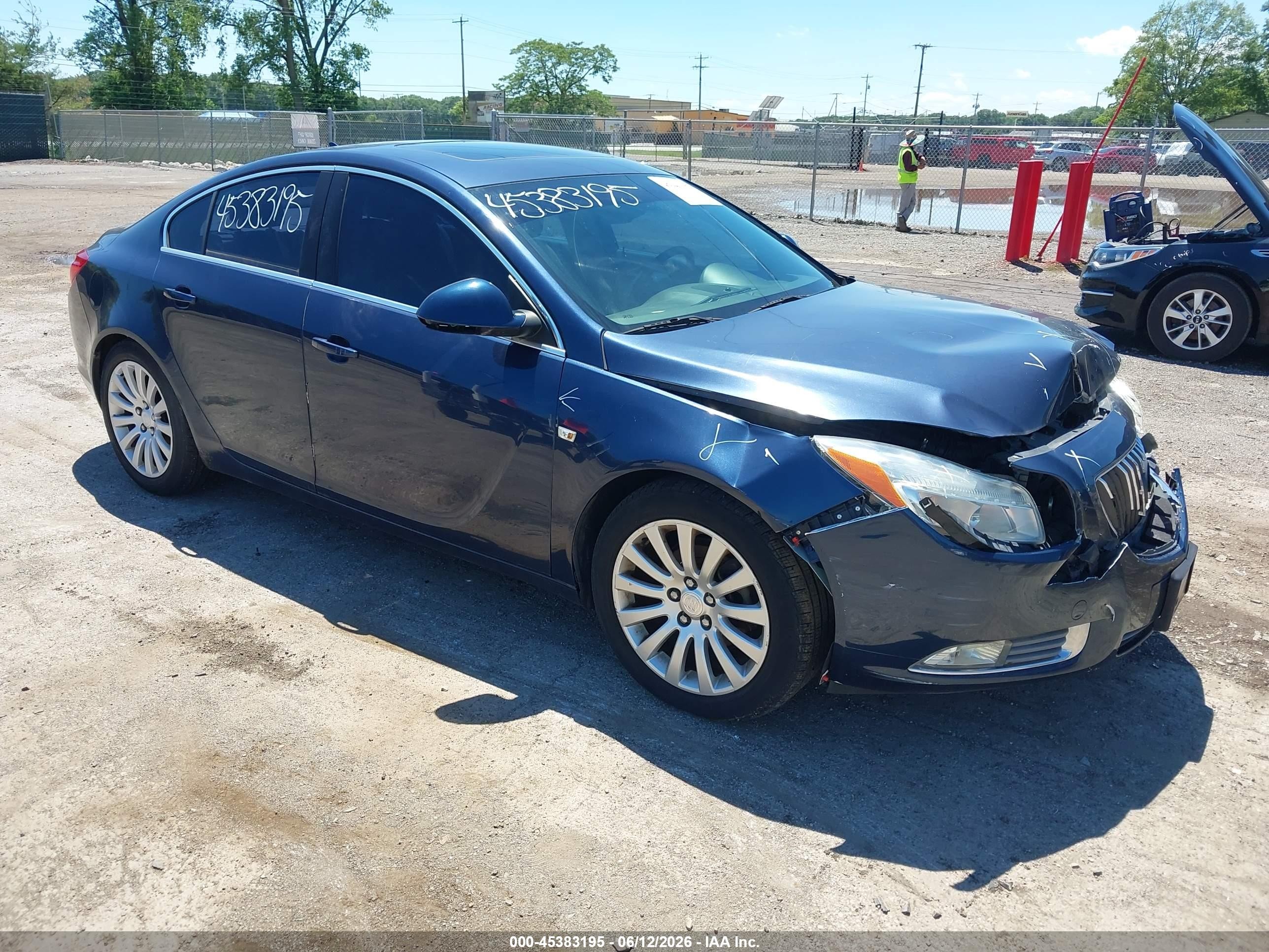 2011 Buick Regal Cxl Russelsheim Blue vin: W04GS5EC5B1055558