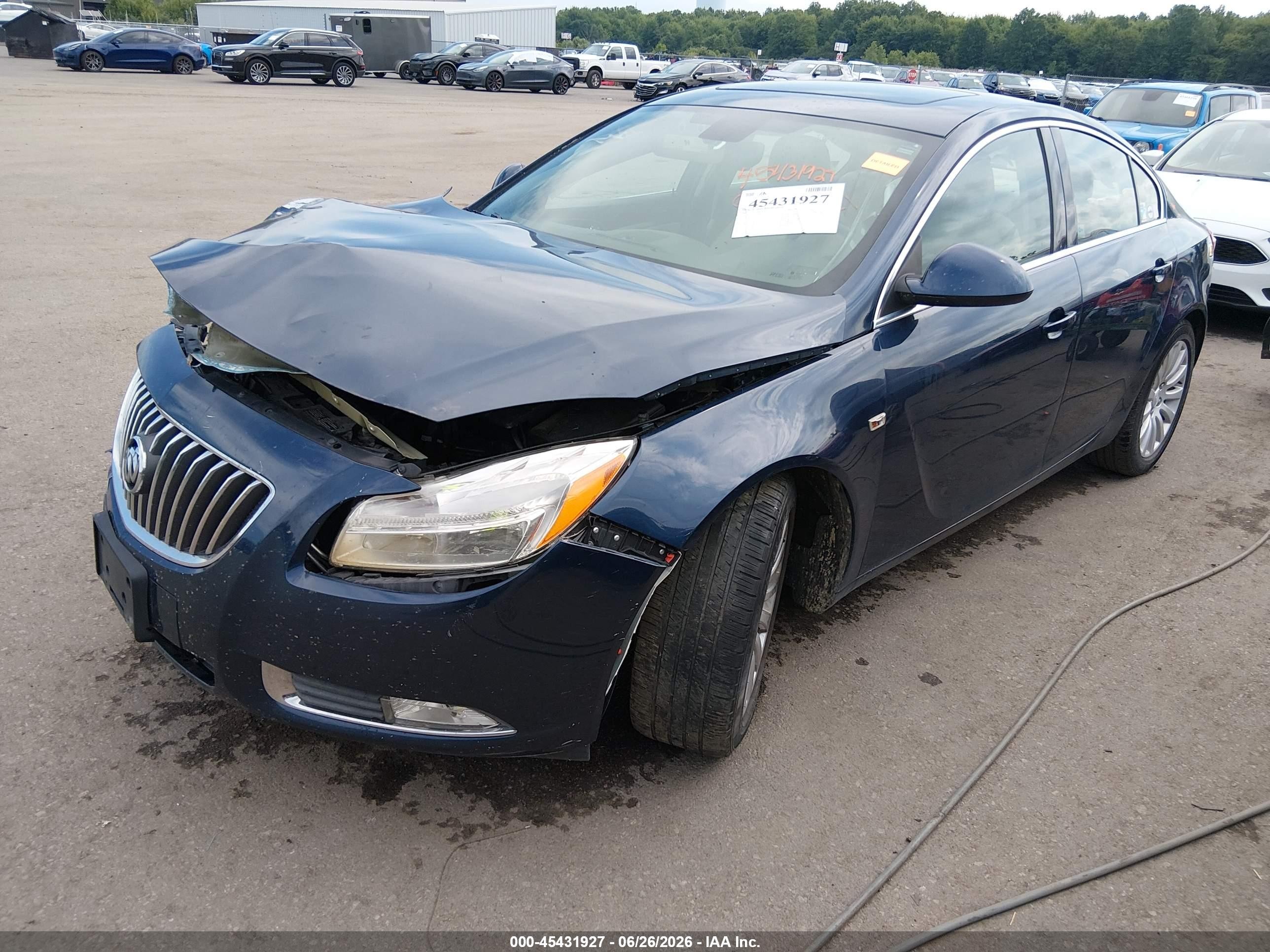 2011 Buick Regal Cxl Russelsheim Blue vin: W04GS5EC8B1078235