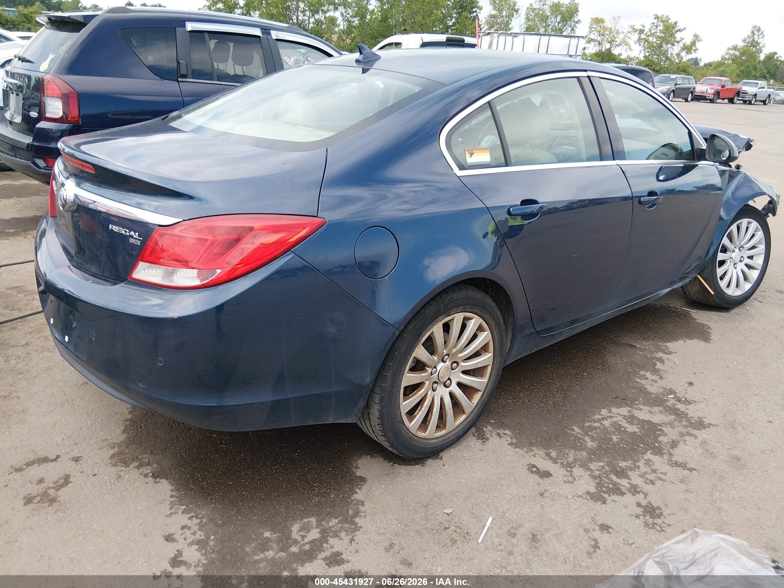 2011 Buick Regal Cxl Russelsheim Blue vin: W04GS5EC8B1078235