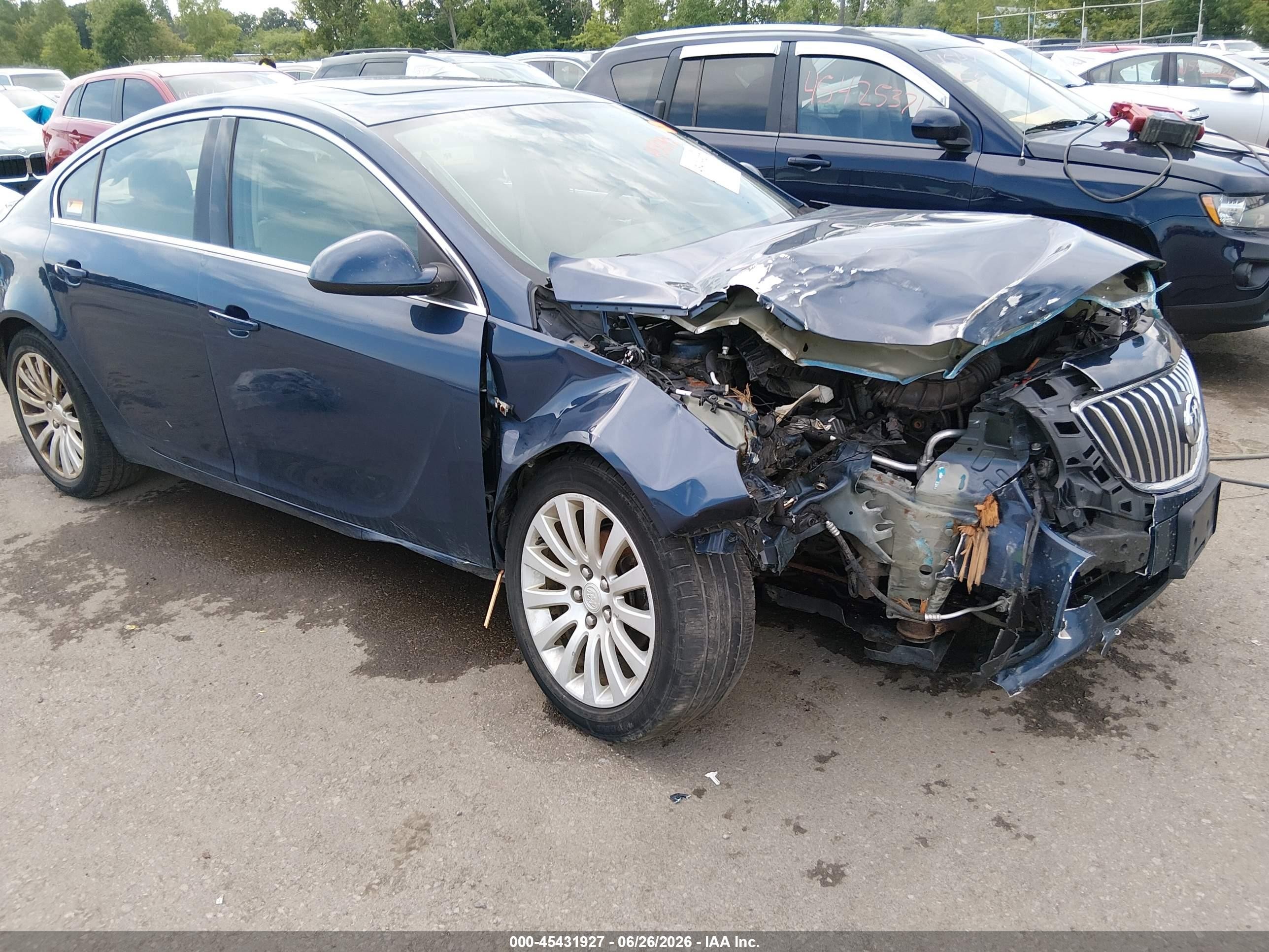 2011 Buick Regal Cxl Russelsheim Blue vin: W04GS5EC8B1078235