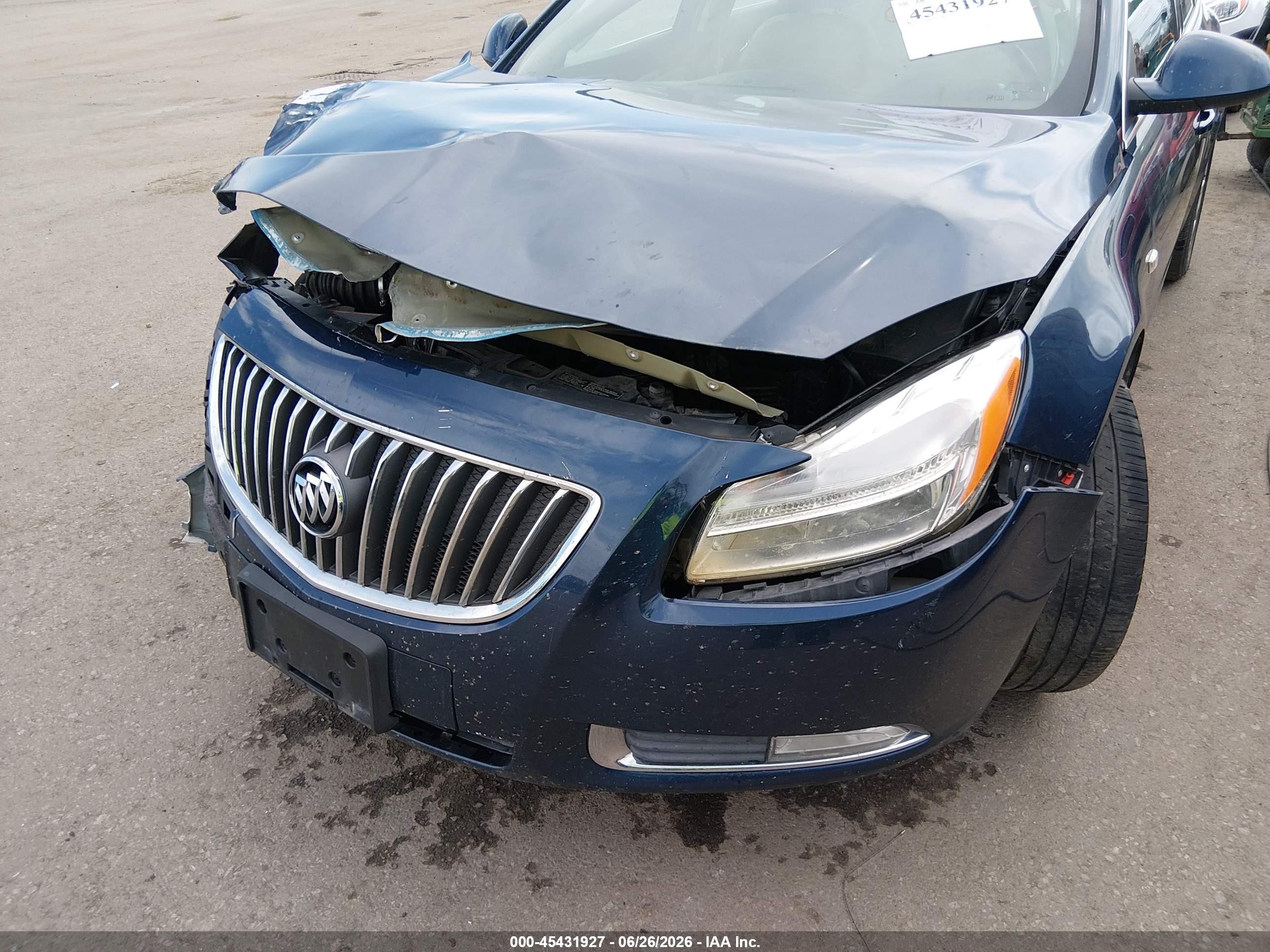 2011 Buick Regal Cxl Russelsheim Blue vin: W04GS5EC8B1078235