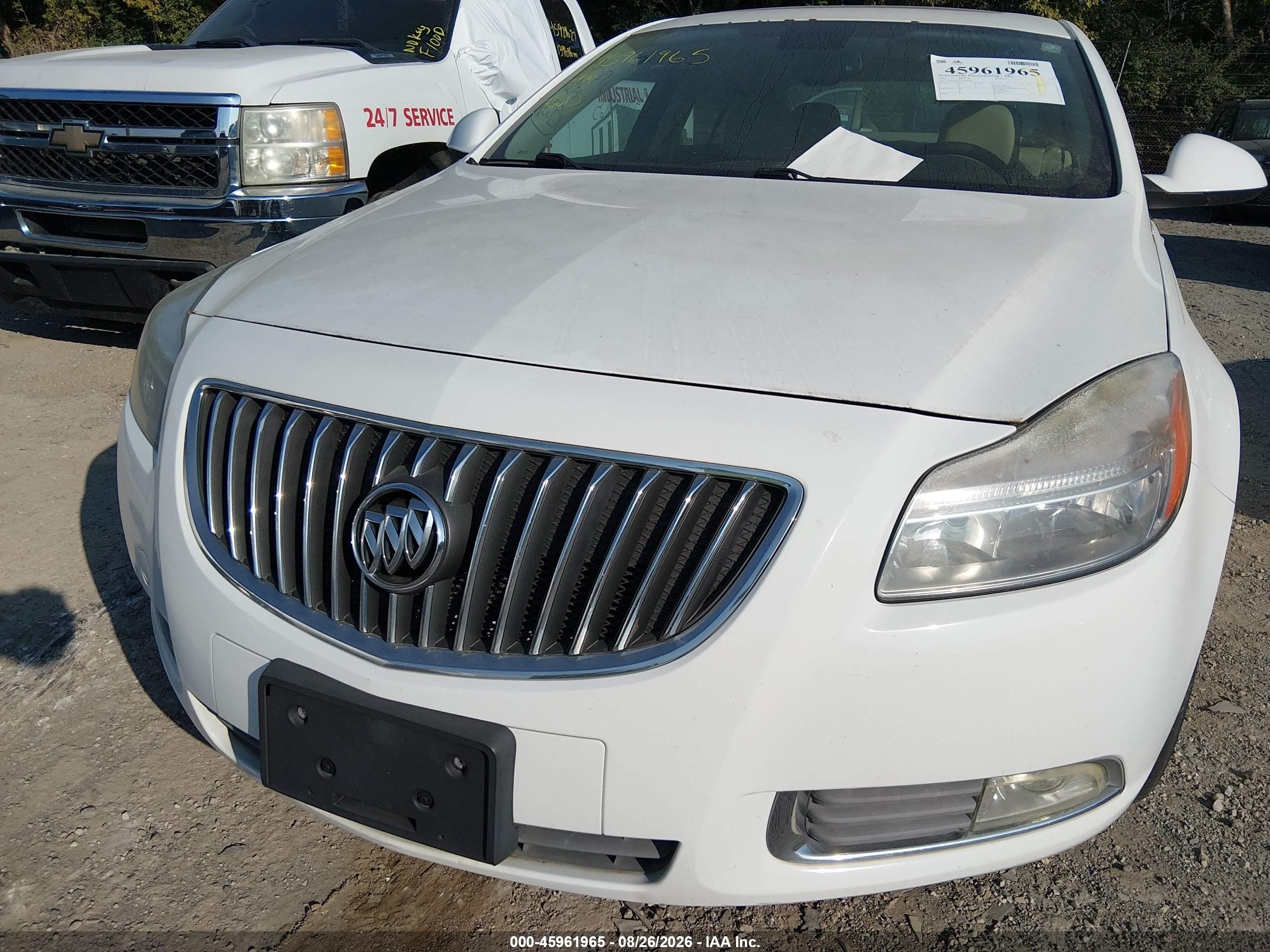 2011 Buick Regal Cxl Russelsheim White vin: W04GT5GC2B1067631