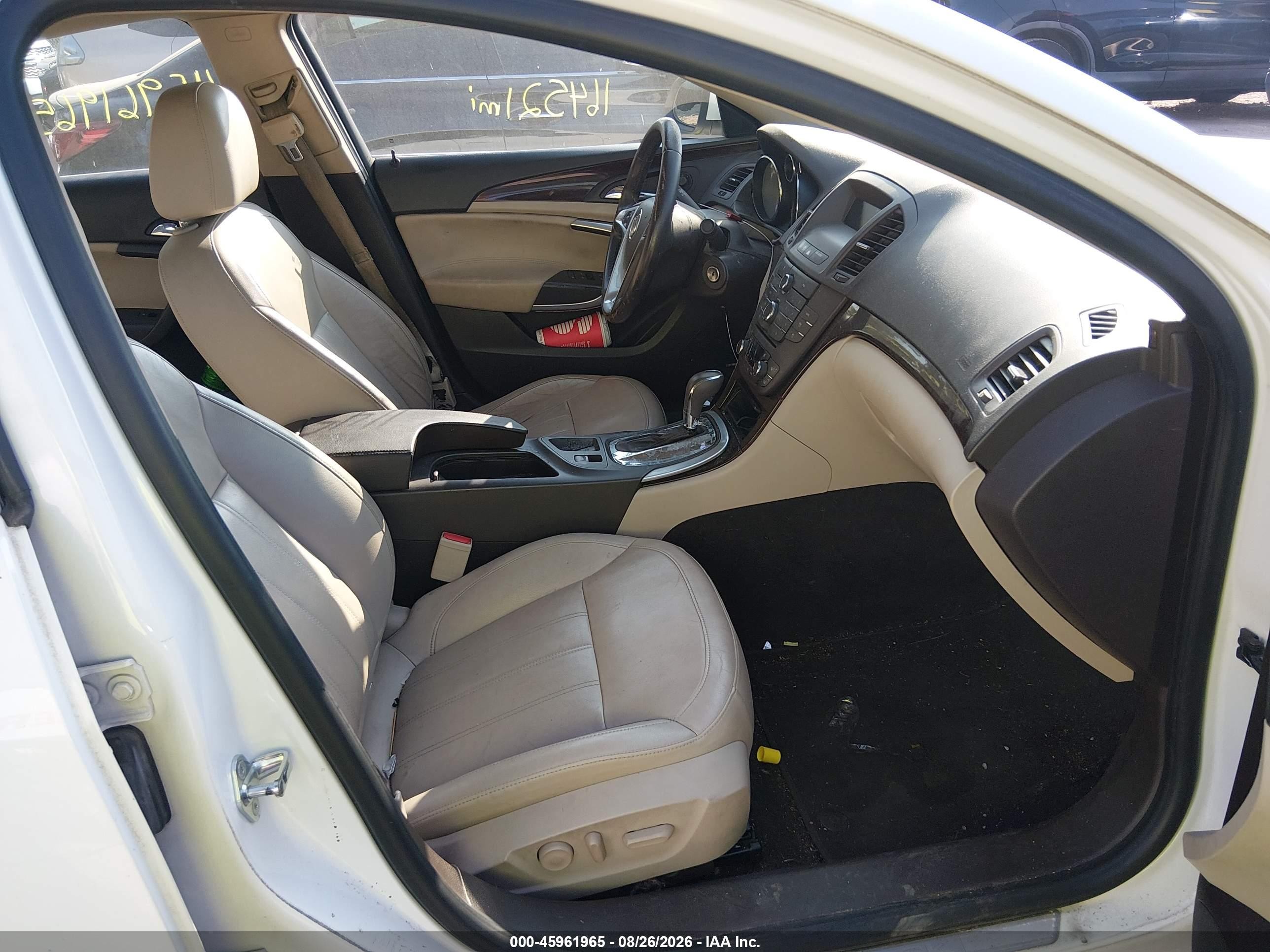 2011 Buick Regal Cxl Russelsheim White vin: W04GT5GC2B1067631