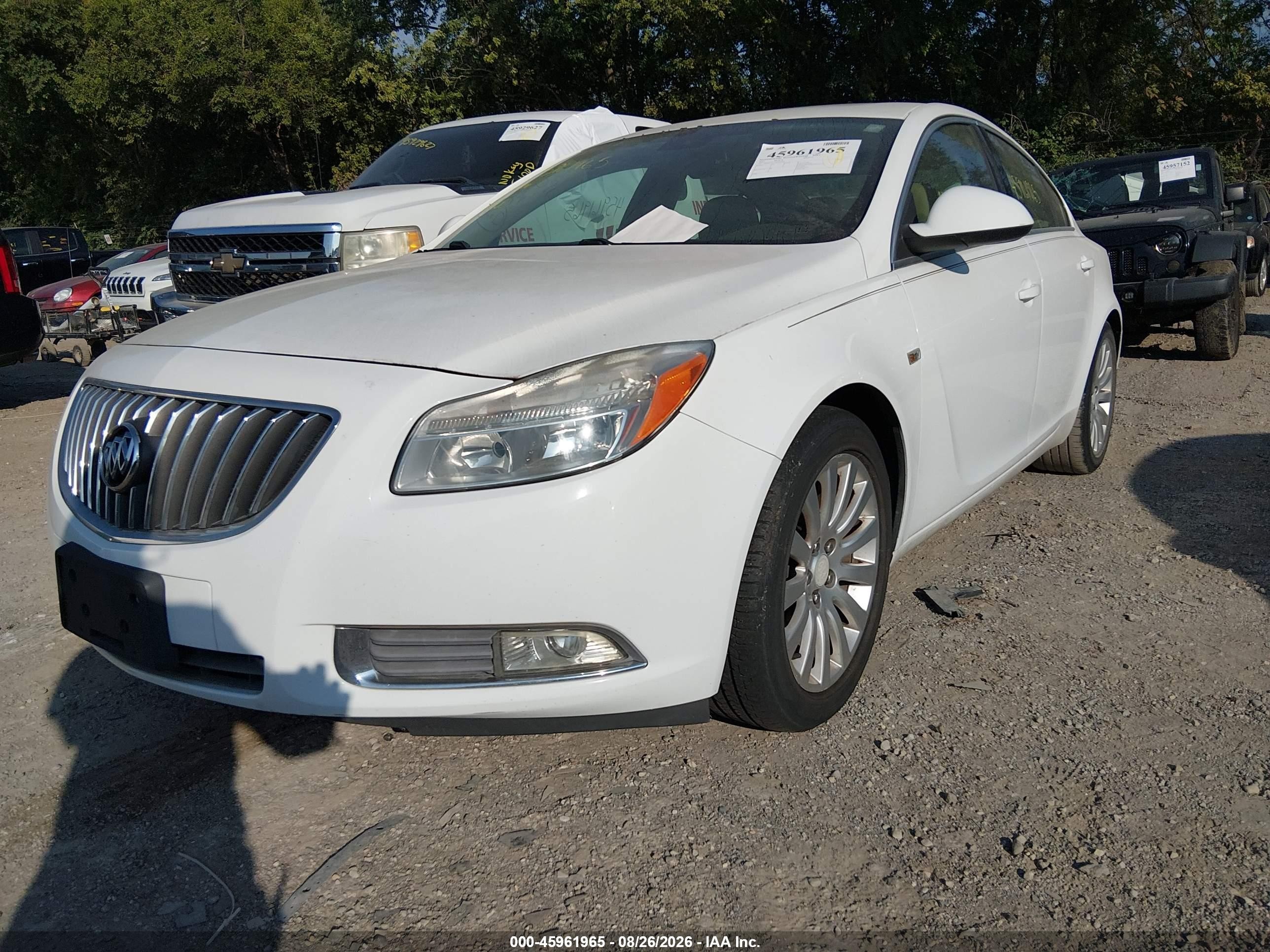 2011 Buick Regal Cxl Russelsheim White vin: W04GT5GC2B1067631
