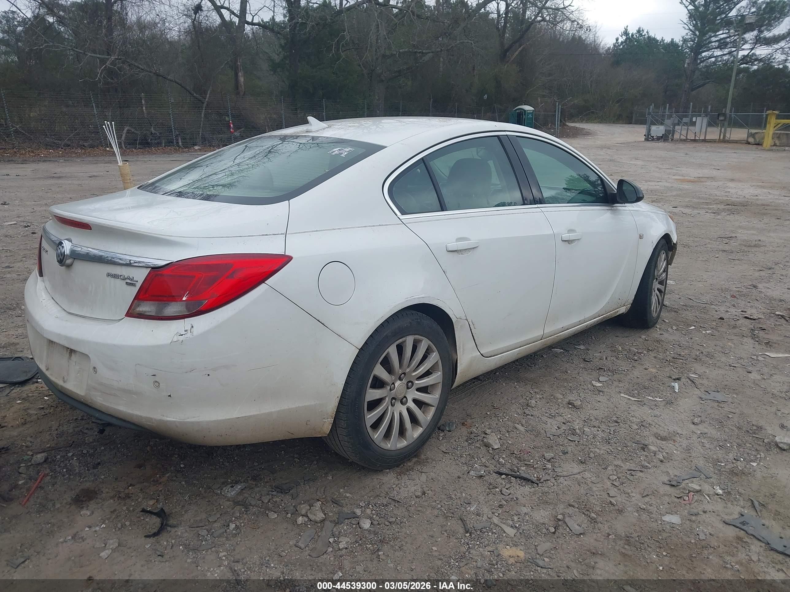 2011 Buick Regal Cxl Russelsheim Белый vin: W04GU5GC0B1007540