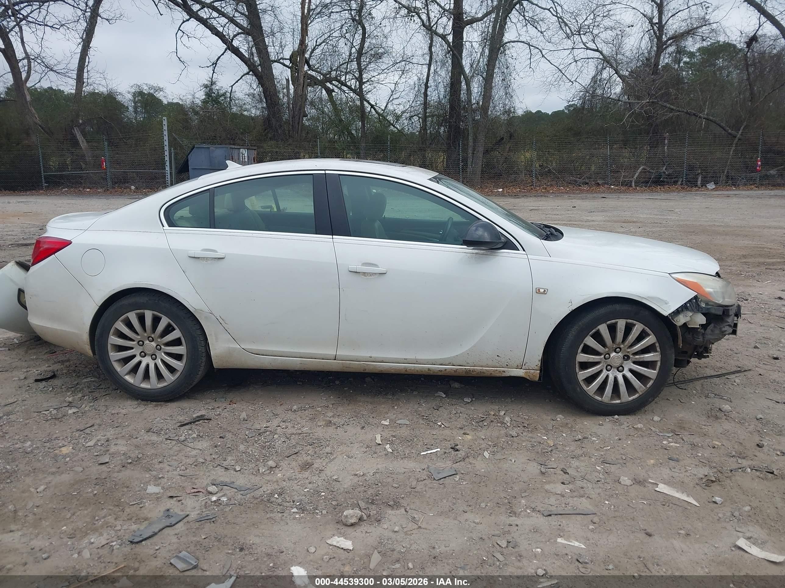 2011 Buick Regal Cxl Russelsheim Белый vin: W04GU5GC0B1007540