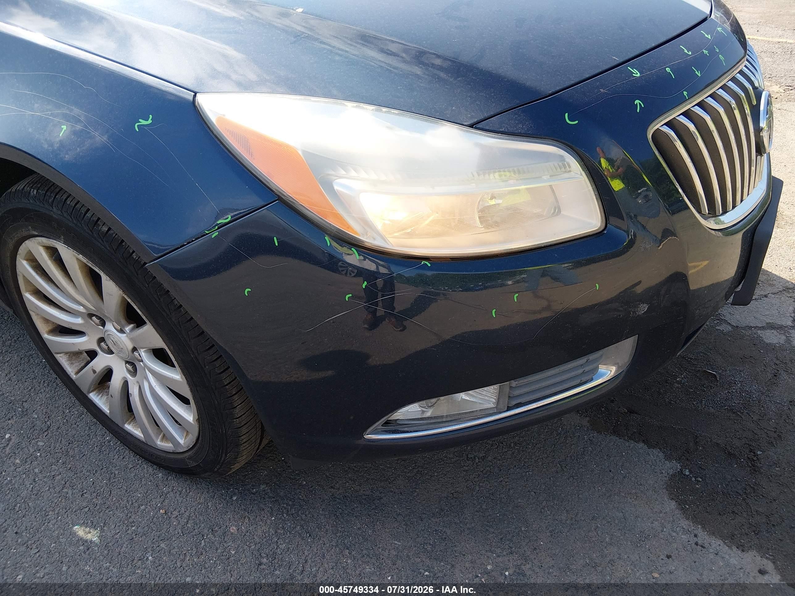 2011 Buick Regal Cxl Turbo Russelsheim Dark Blue vin: W04GV5EV5B1080792