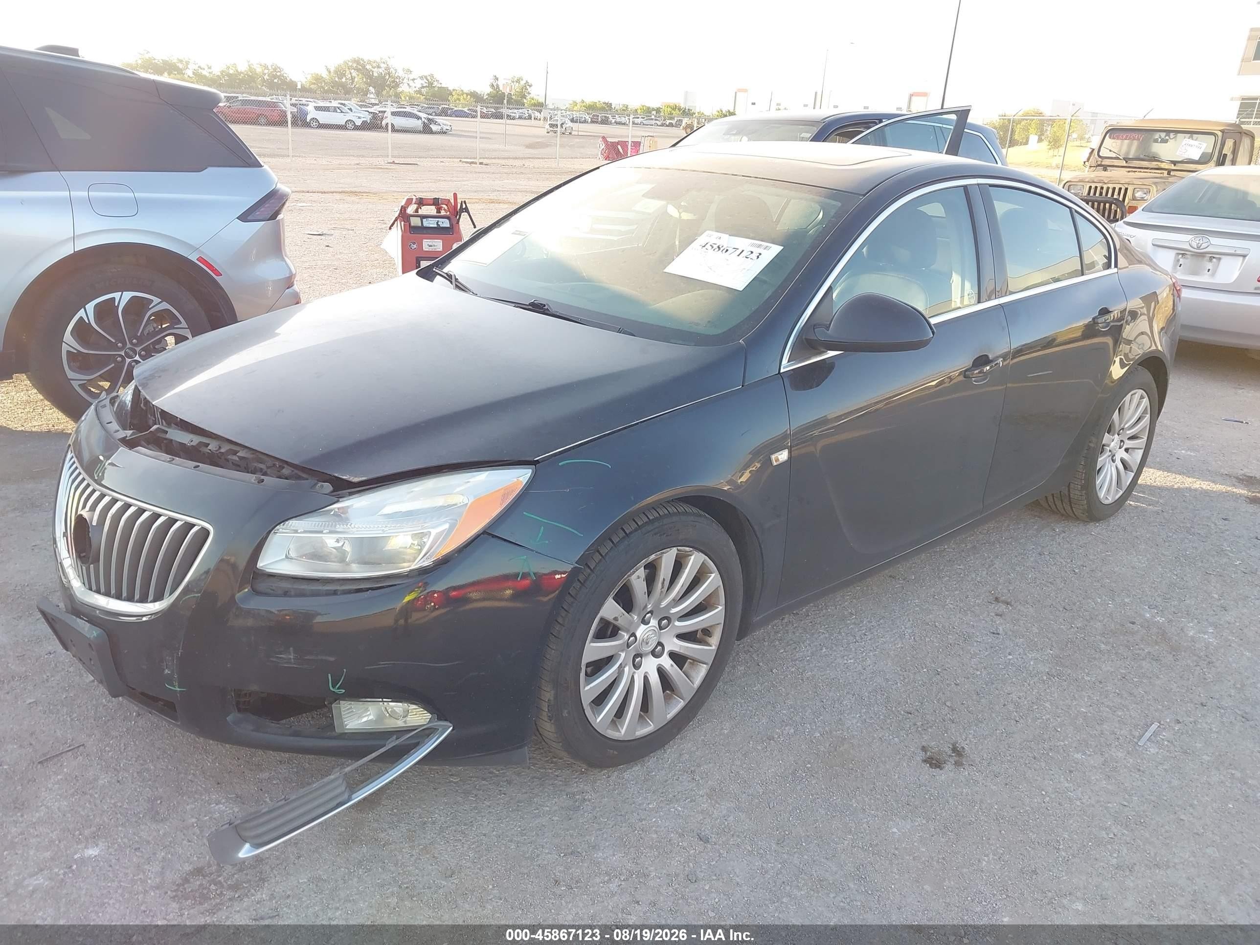 2011 Buick Regal Cxl Turbo Russelsheim Black vin: W04GW5EV4B1124617