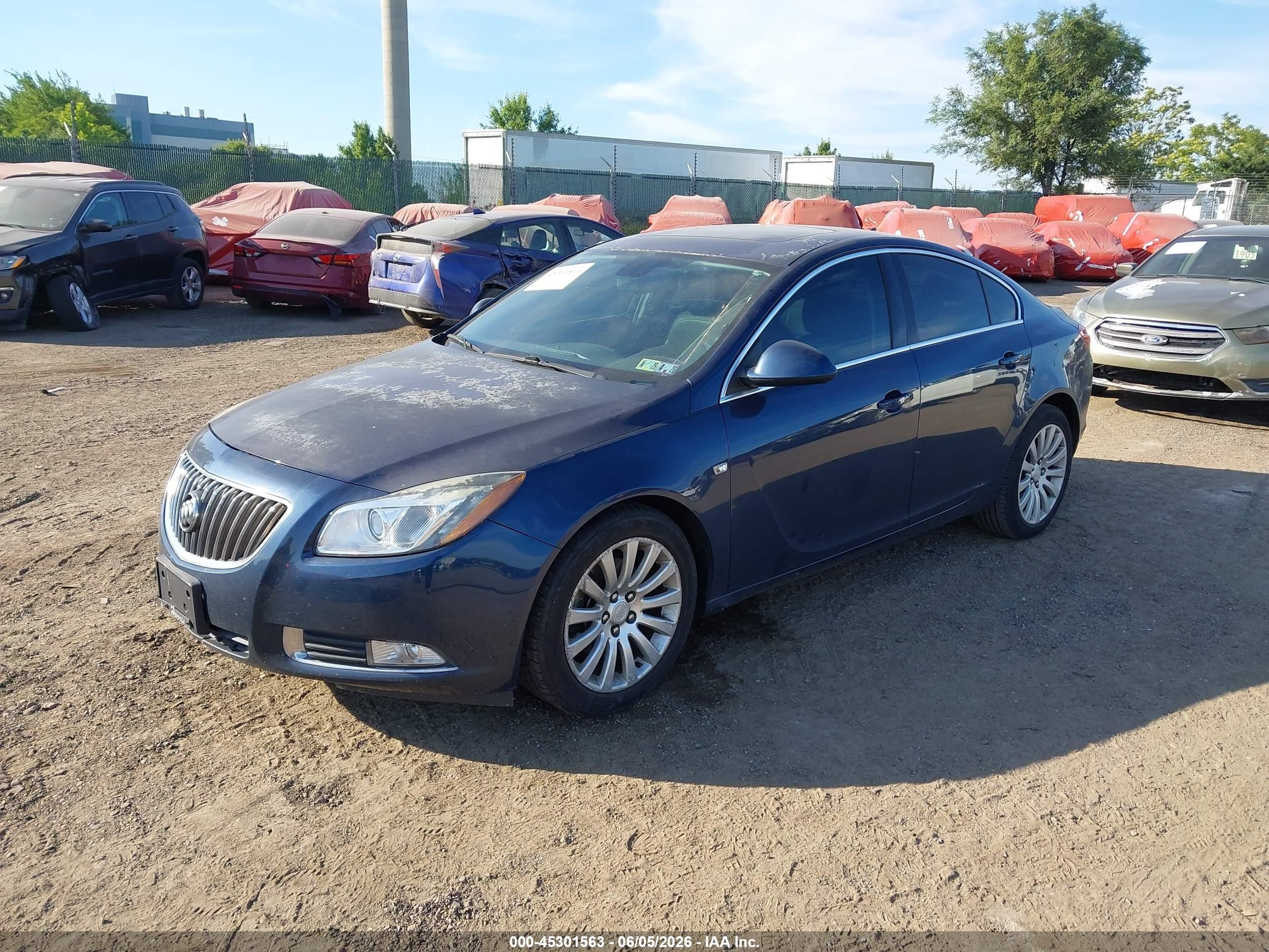 2011 Buick Regal Cxl Turbo Russelsheim Синий vin: W04GY5GV8B1090186