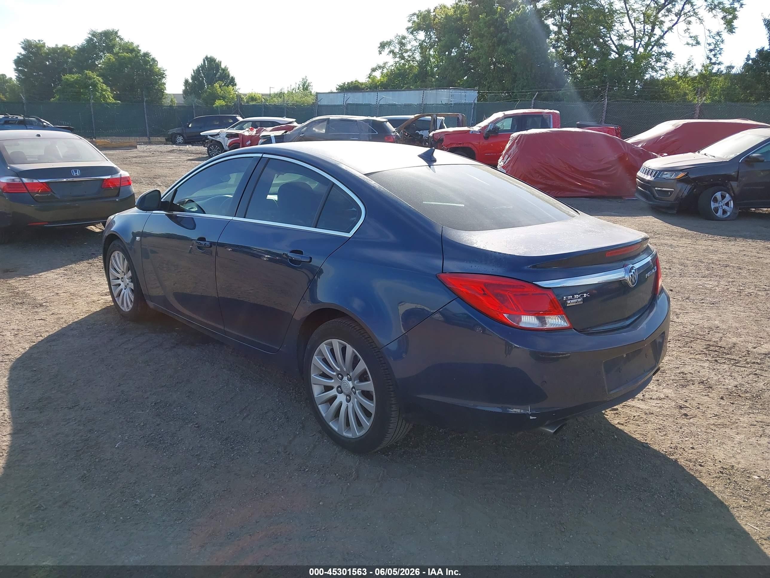 2011 Buick Regal Cxl Turbo Russelsheim Синий vin: W04GY5GV8B1090186