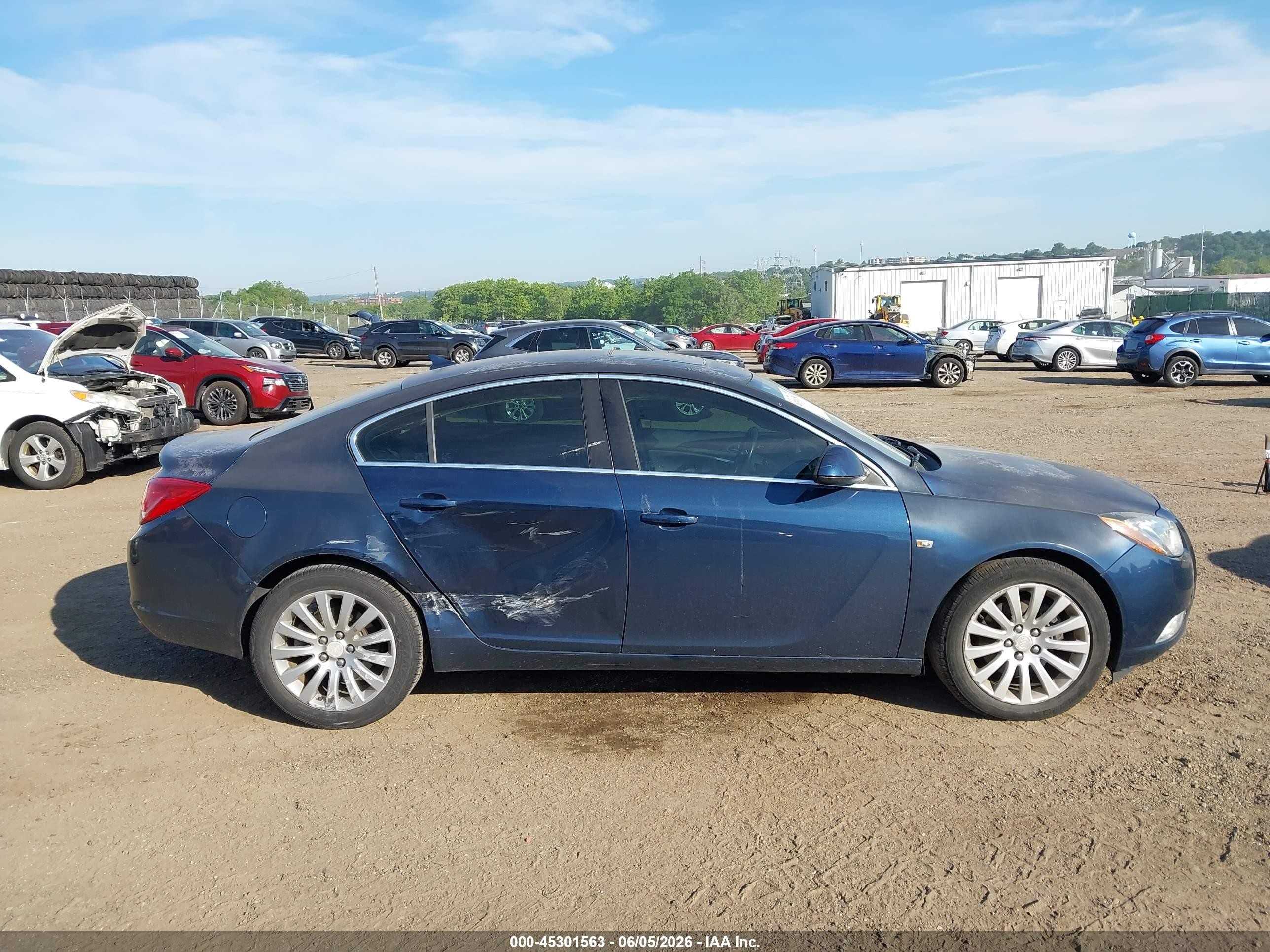 2011 Buick Regal Cxl Turbo Russelsheim Синий vin: W04GY5GV8B1090186