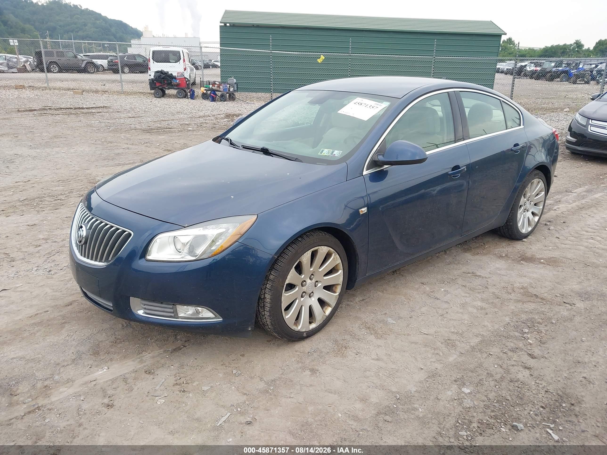 2011 Buick Regal Cxl Turbo Russelsheim Blue vin: W04GZ5GV1B1067832