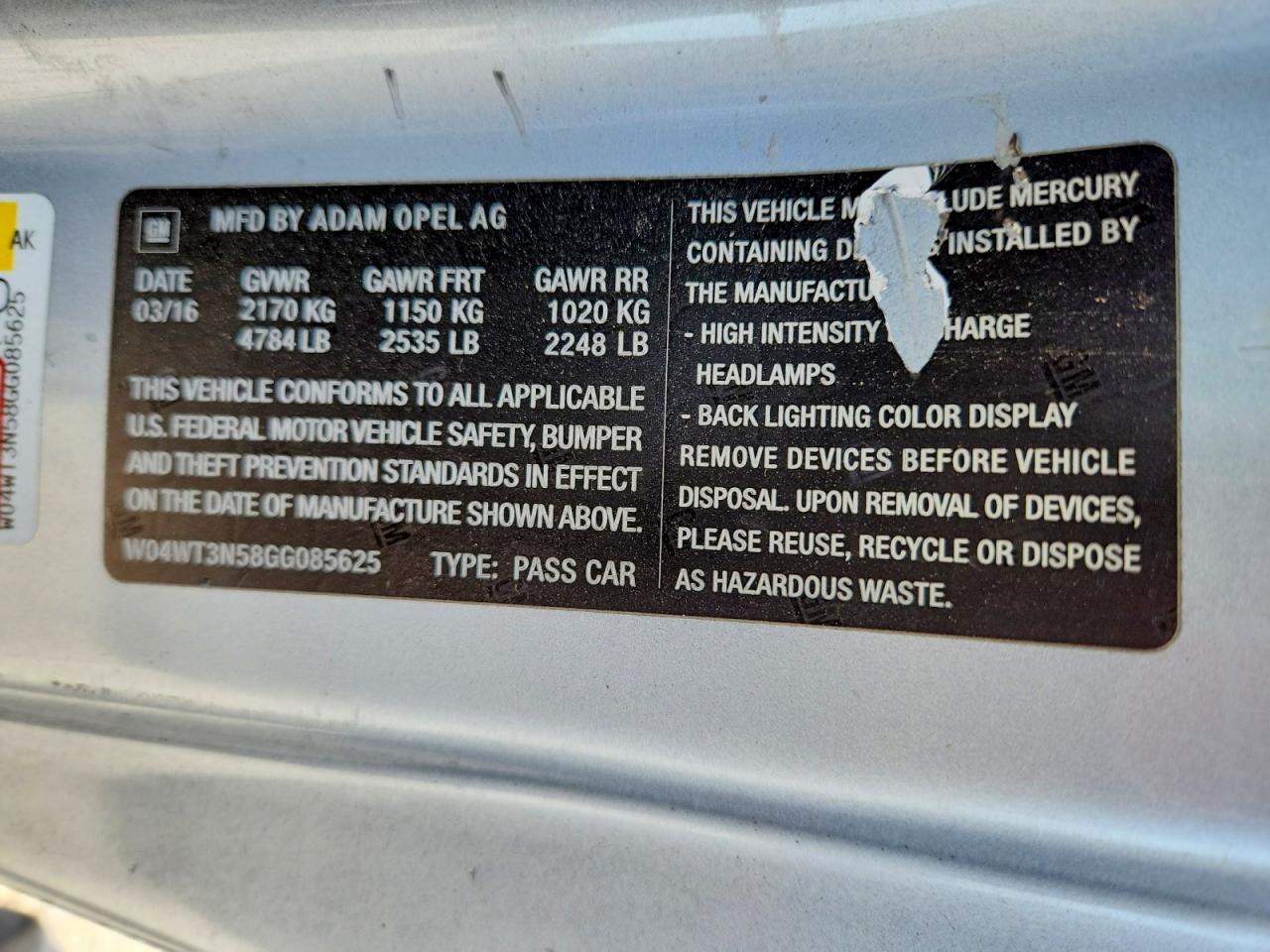 2016 Buick Cascada Premium Silver vin: W04WT3N58GG085625