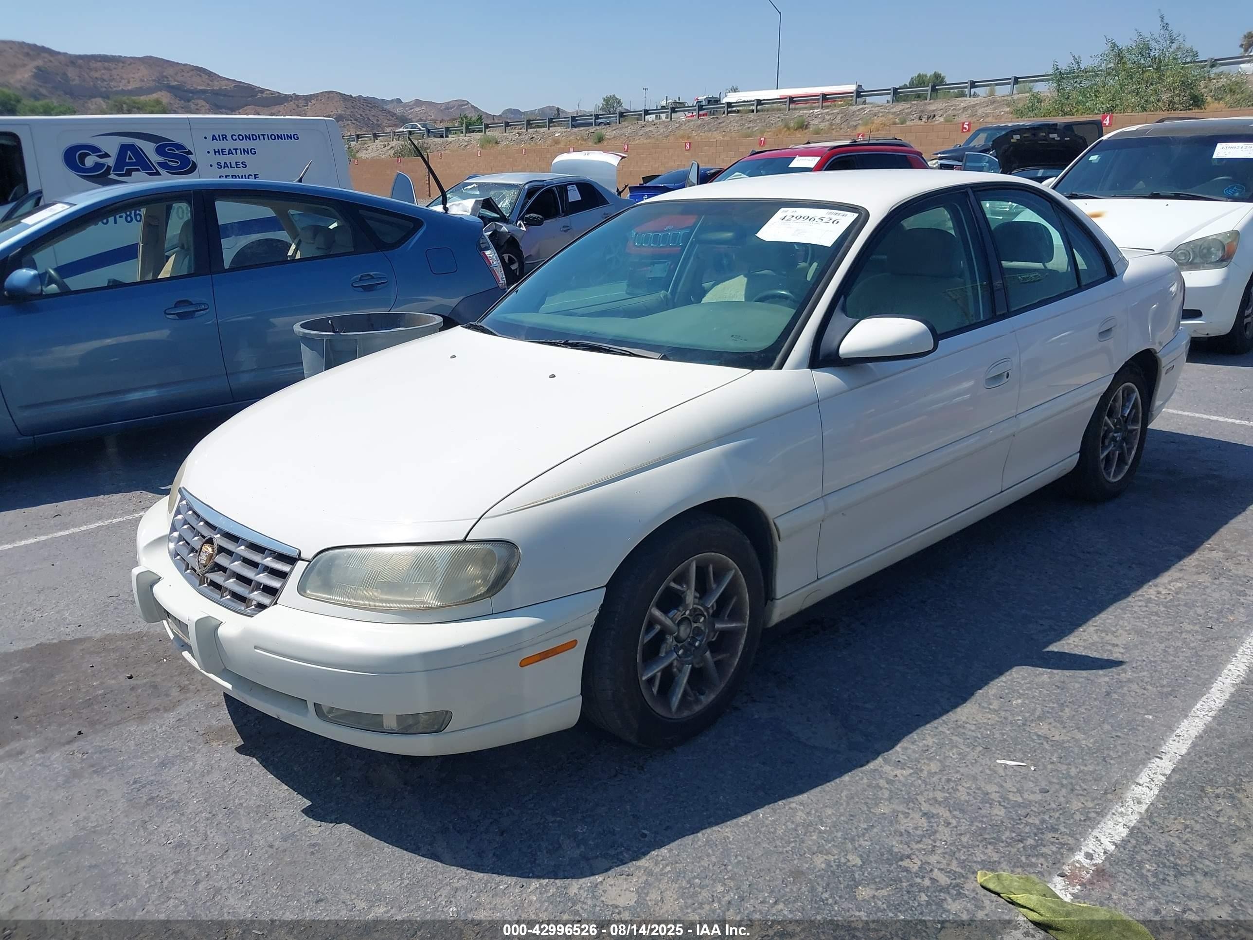 1998 Cadillac Catera   White vin: W06VR52R8WR132613