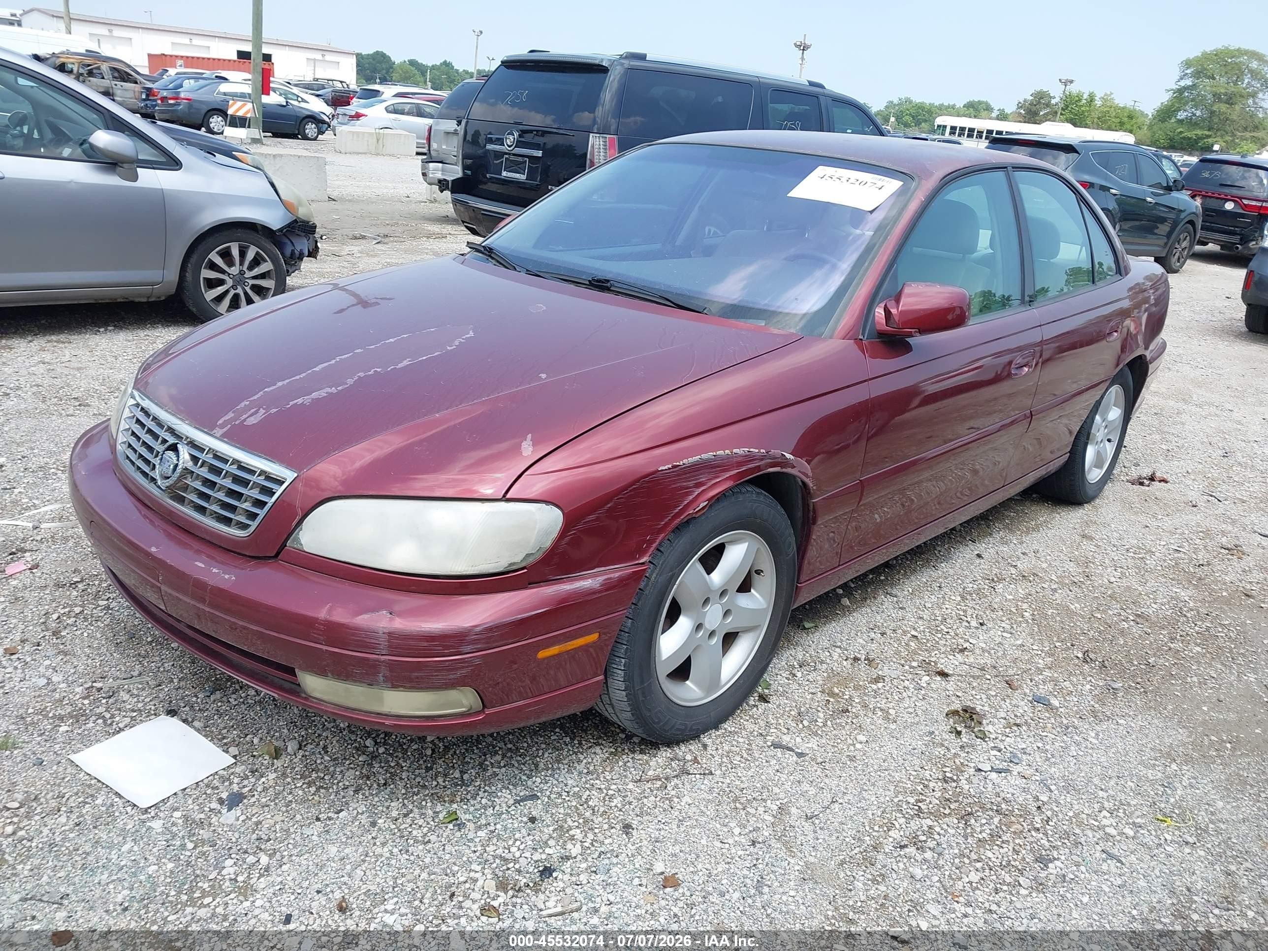 2001 Cadillac Catera Standard Red vin: W06VR54R41R046561
