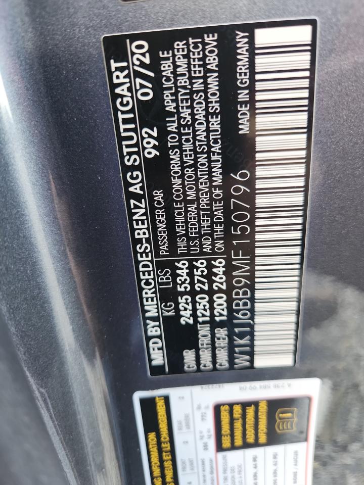2021 Mercedes-benz E Amg 53 Gray vin: W1K1J6BB9MF150796