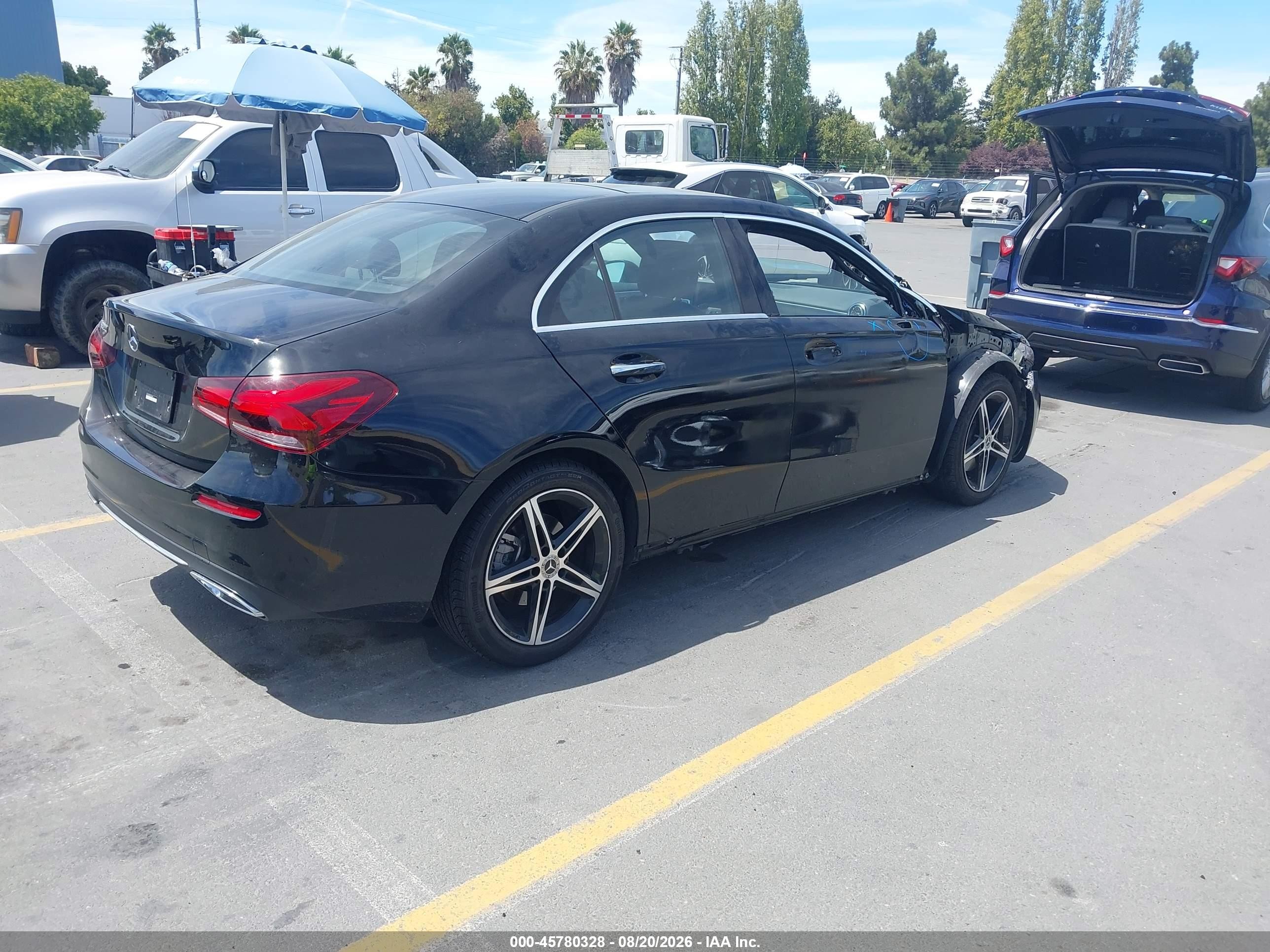 2022 Mercedes-benz A 220   Black vin: W1K3G4EB2NJ336492