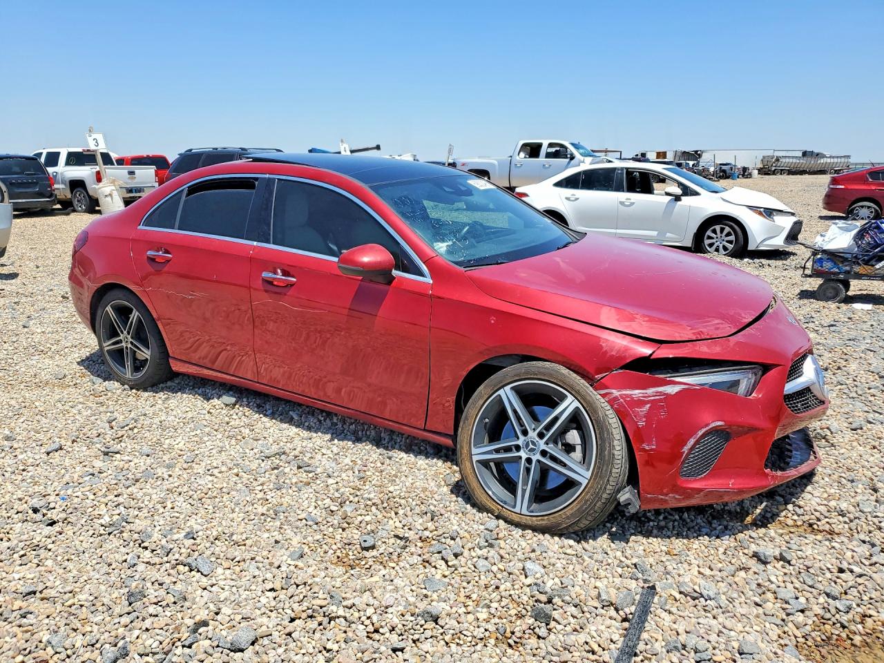 2021 Mercedes-benz A 220 Темно-бордовый vin: W1K3G4EB5MJ299243