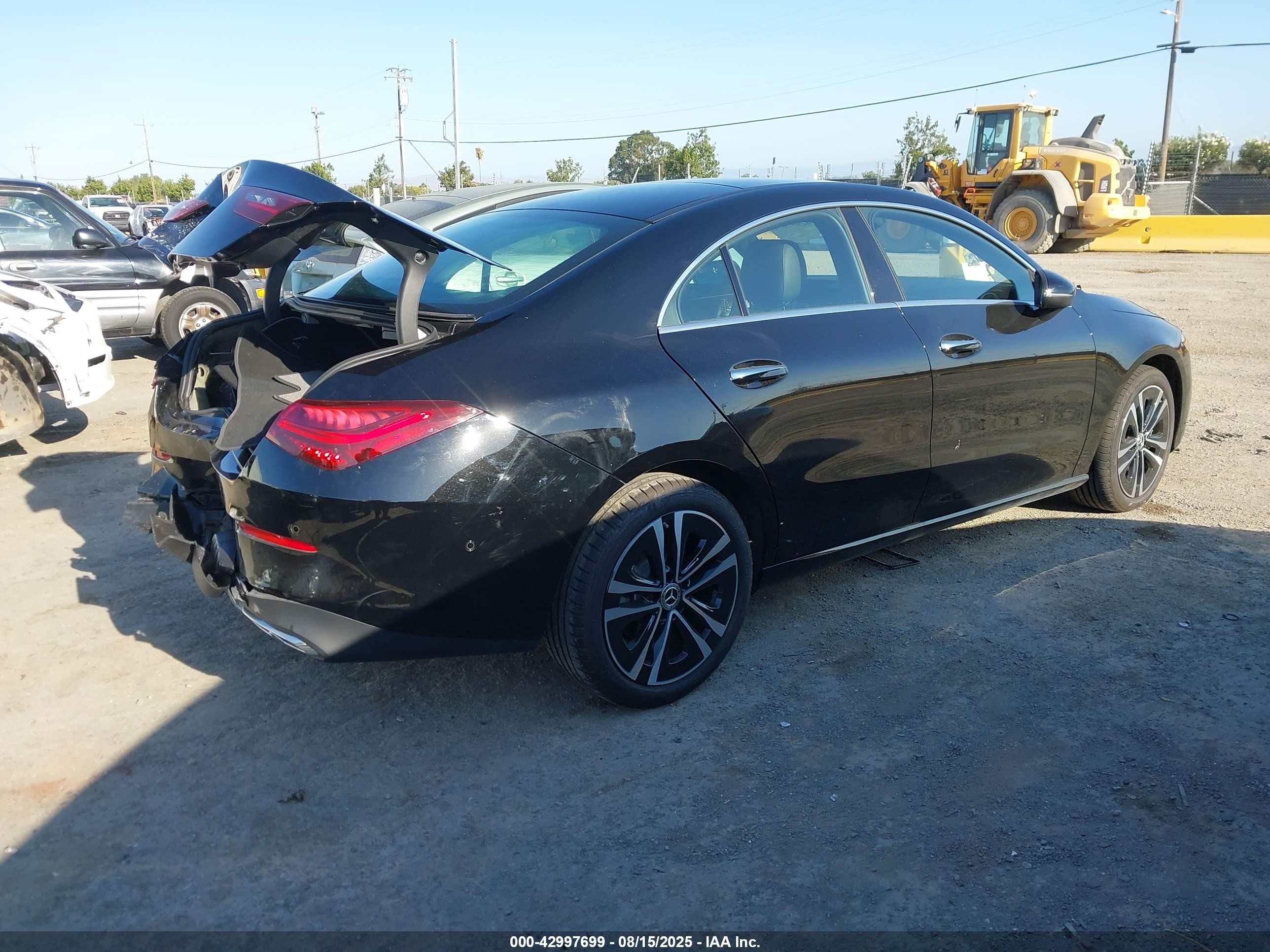 2024 Mercedes-benz Cla 250 Coupe   Черный vin: W1K5J4GB0RN453199