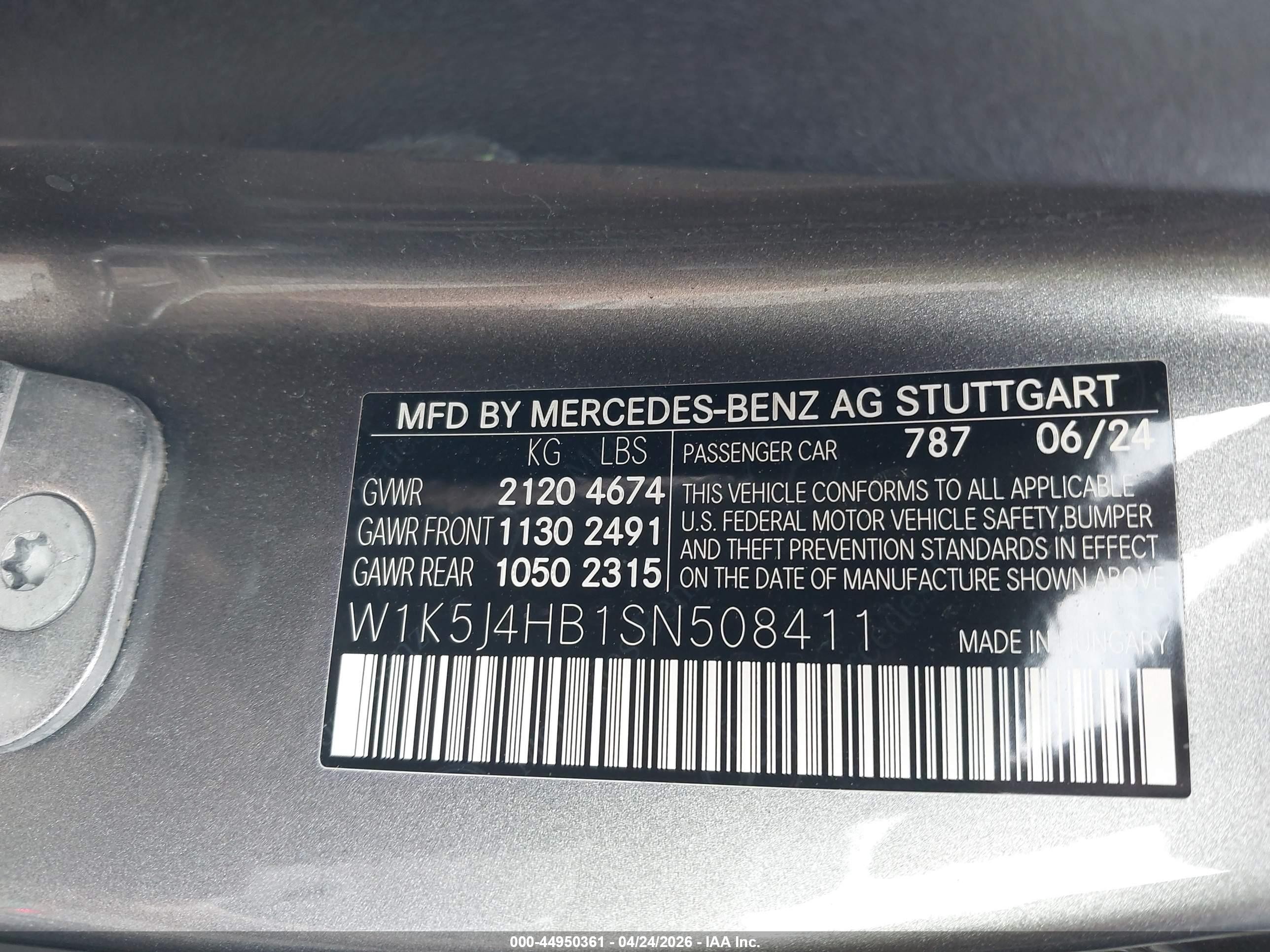 2025 Mercedes-benz Cla 250 Coupe 4matic Серебряный vin: W1K5J4HB1SN508411