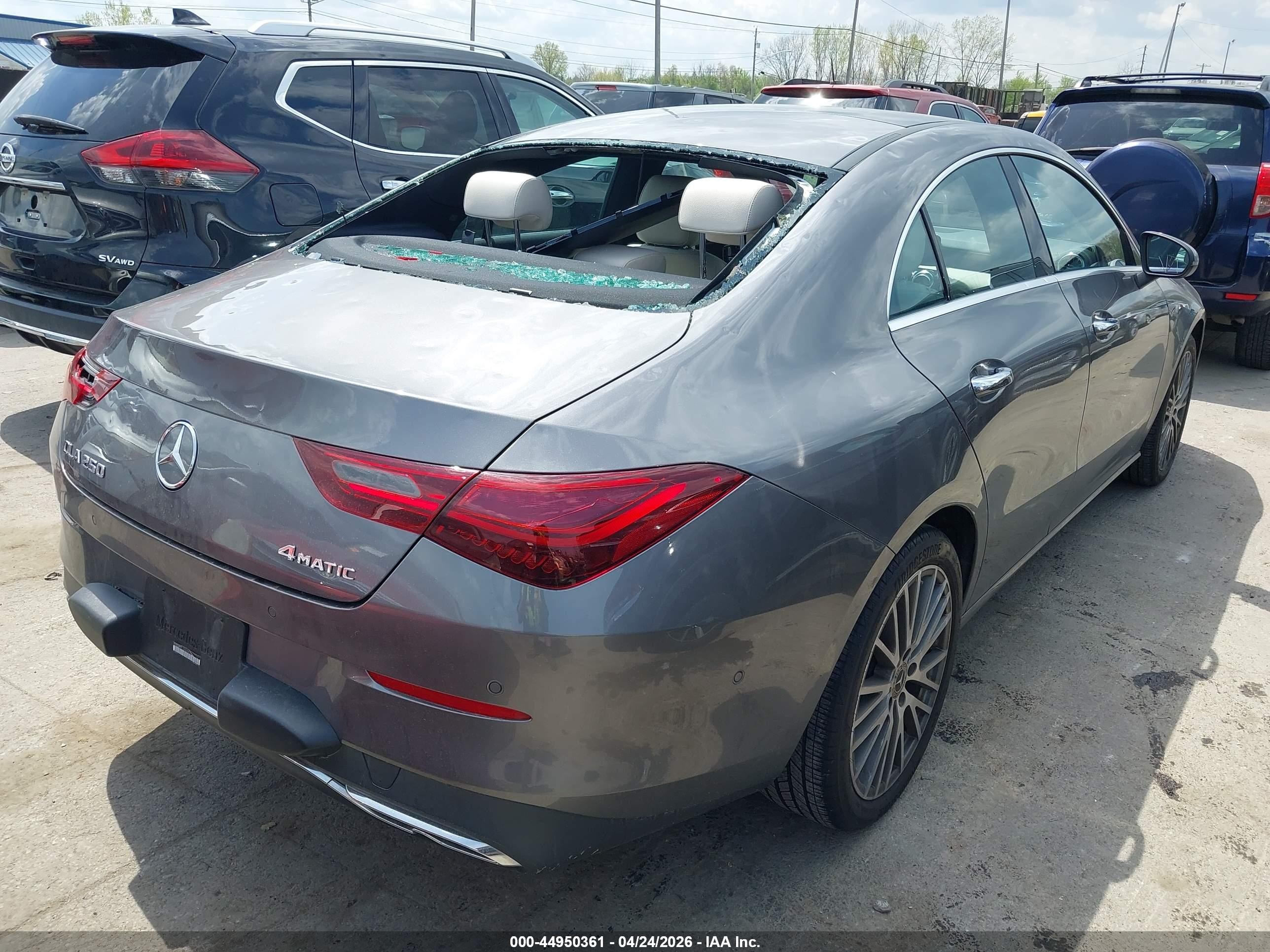 2025 Mercedes-benz Cla 250 Coupe 4matic Серебряный vin: W1K5J4HB1SN508411