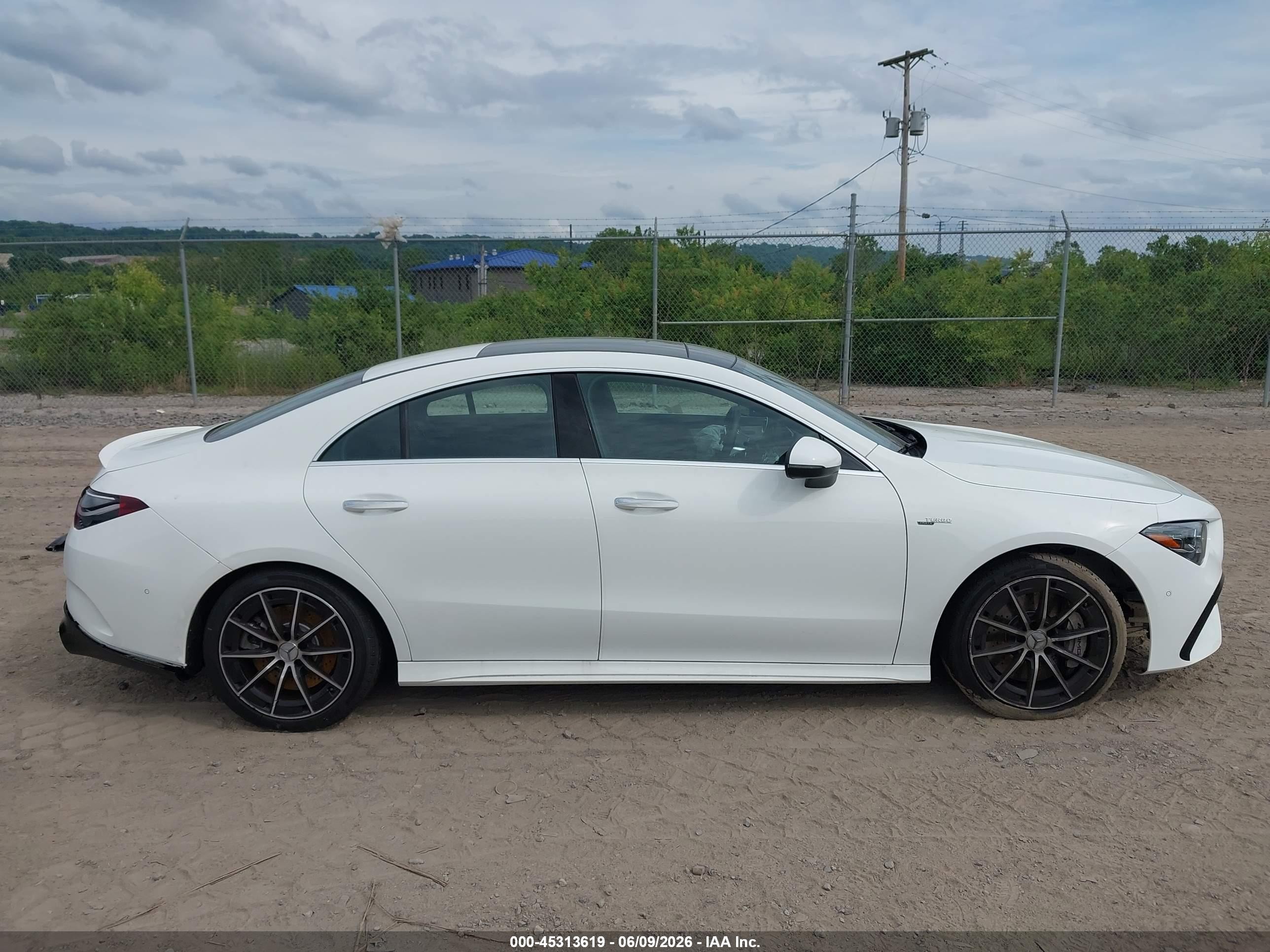 2025 Mercedes-benz Amg Cla 35 4matic Белый vin: W1K5J5BB3SN506769