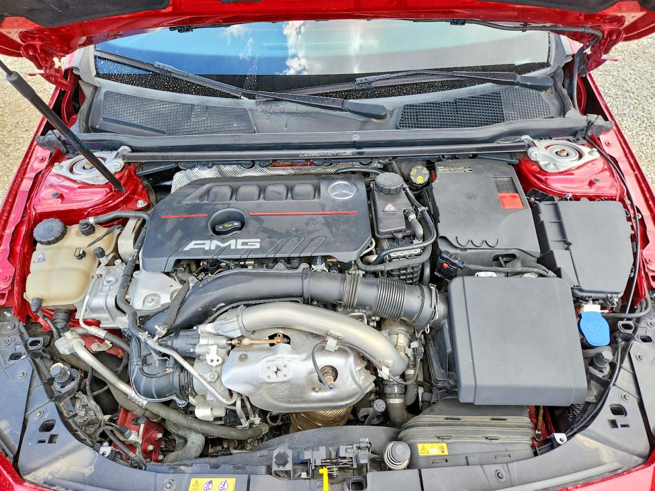 2021 Mercedes-benz Cla Amg 35 4matic Red vin: W1K5J5BB7MN150412