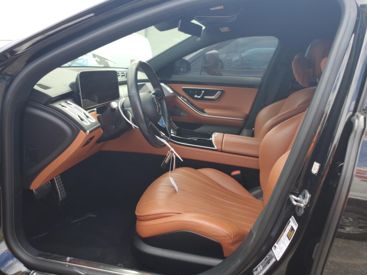 2022 Mercedes-benz S 500 4matic Черный vin: W1K6G6DB0NA098202