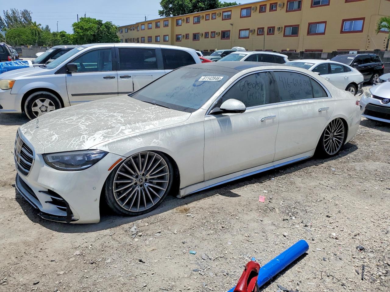 2022 Mercedes-benz S 500 4matic White vin: W1K6G6DB0NA160147
