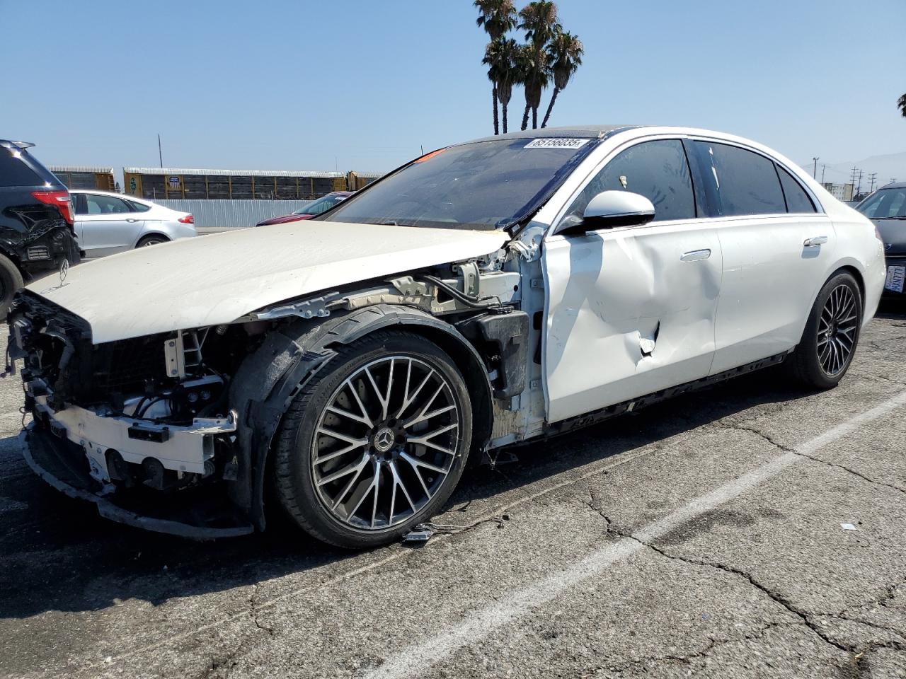 2022 Mercedes-benz S 500 4matic White vin: W1K6G6DB4NA076896