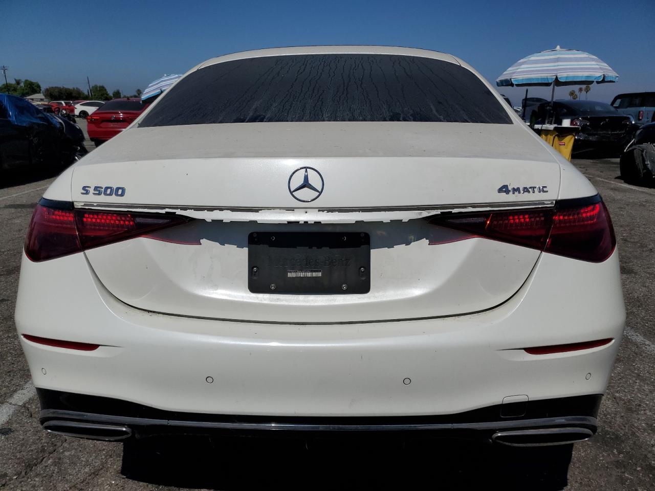 2022 Mercedes-benz S 500 4matic White vin: W1K6G6DB4NA076896