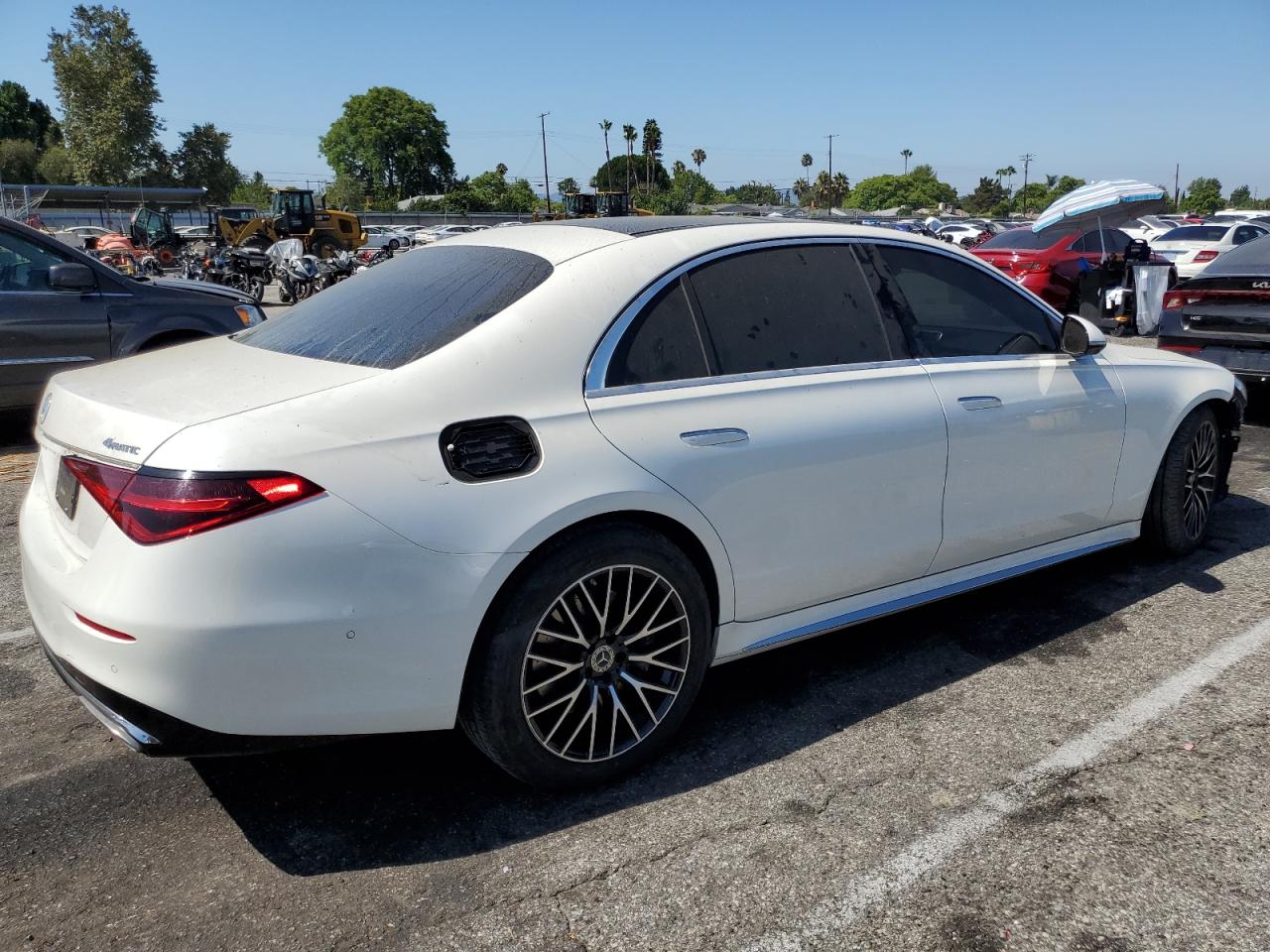 2022 Mercedes-benz S 500 4matic White vin: W1K6G6DB4NA076896