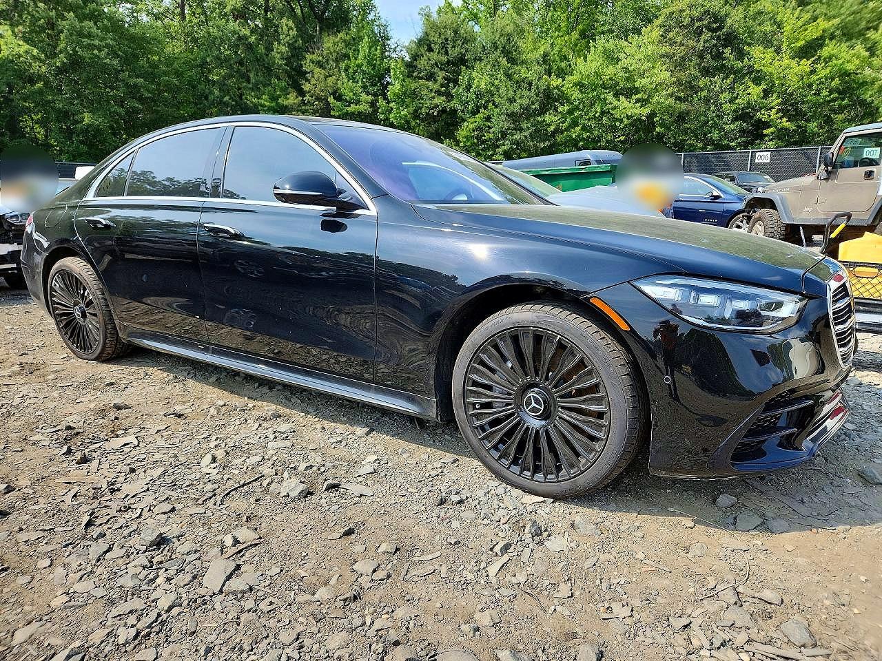 2022 Mercedes-benz S 500 4matic Black vin: W1K6G6DB8NA147372