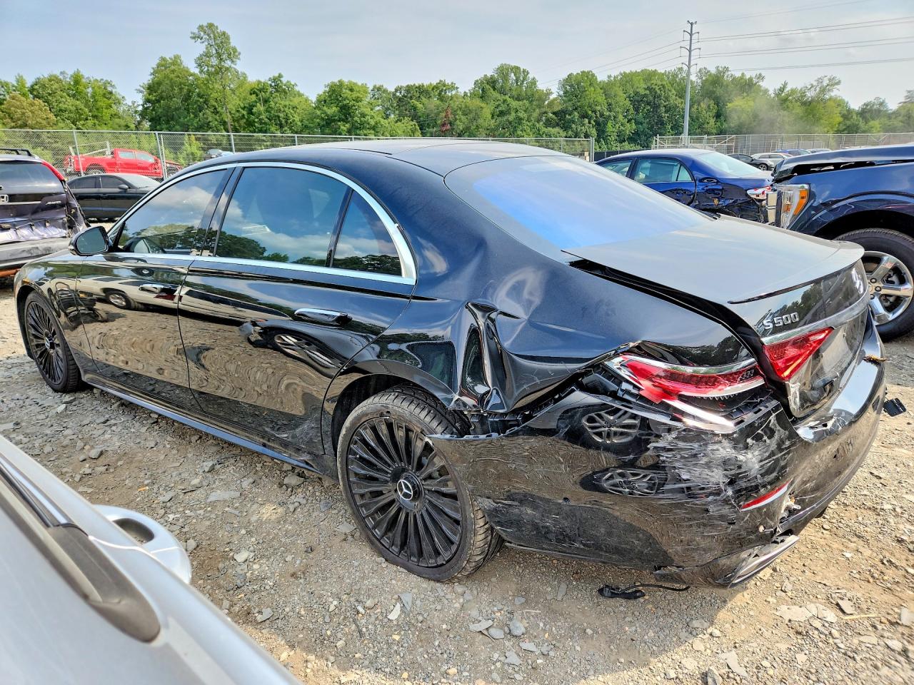 2022 Mercedes-benz S 500 4matic Black vin: W1K6G6DB8NA147372
