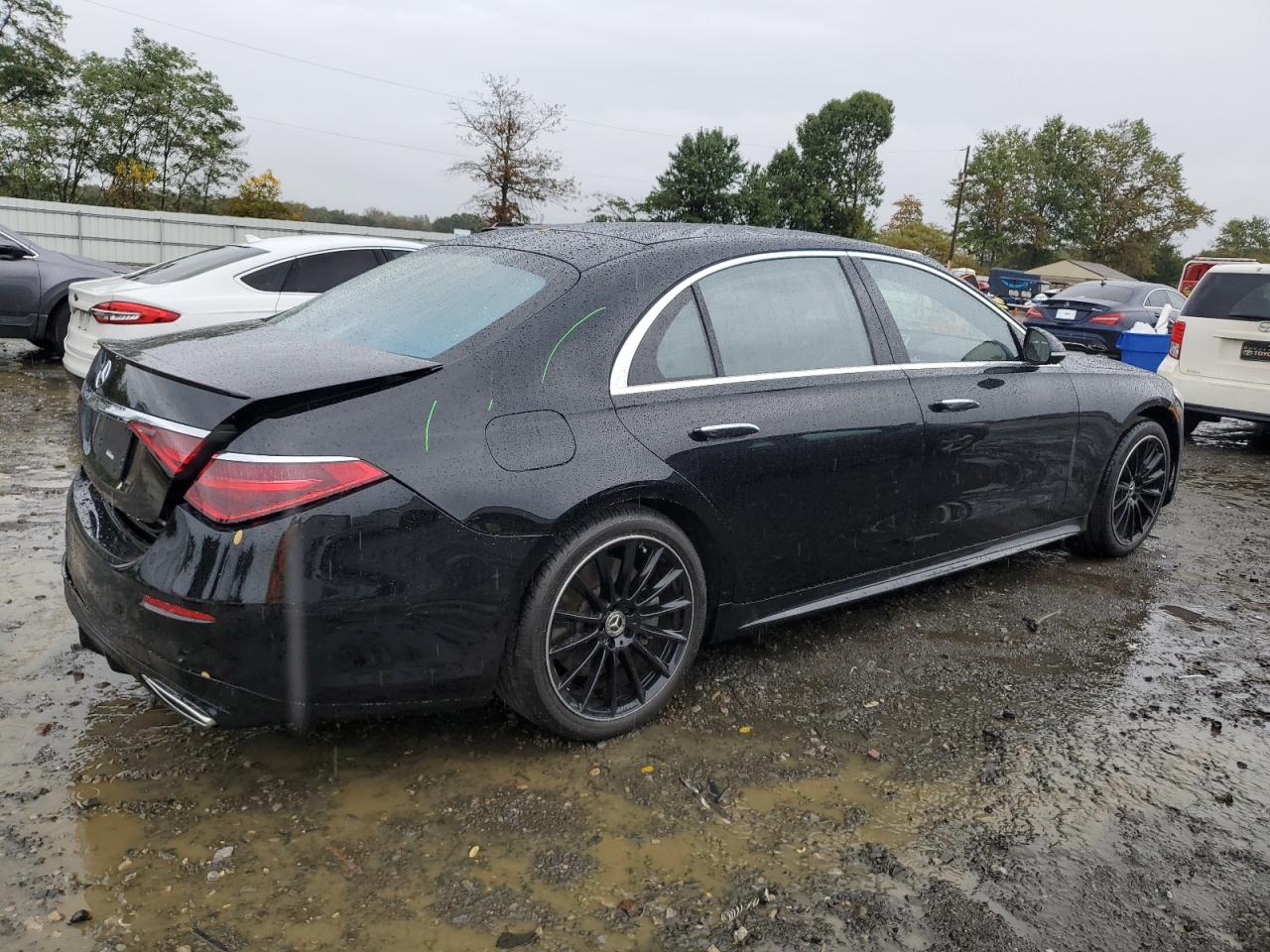2022 Mercedes-benz S 500 4matic Черный vin: W1K6G6DB8NA153205