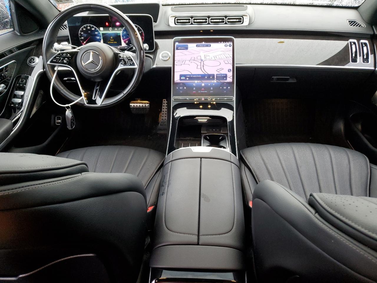 2022 Mercedes-benz S 500 4matic Черный vin: W1K6G6DB8NA153205