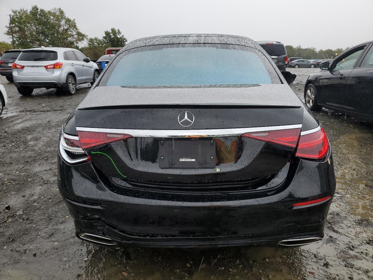 2022 Mercedes-benz S 500 4matic Черный vin: W1K6G6DB8NA153205