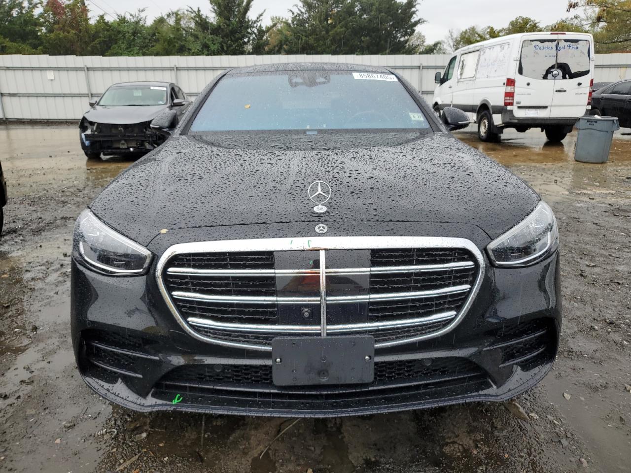 2022 Mercedes-benz S 500 4matic Черный vin: W1K6G6DB8NA153205