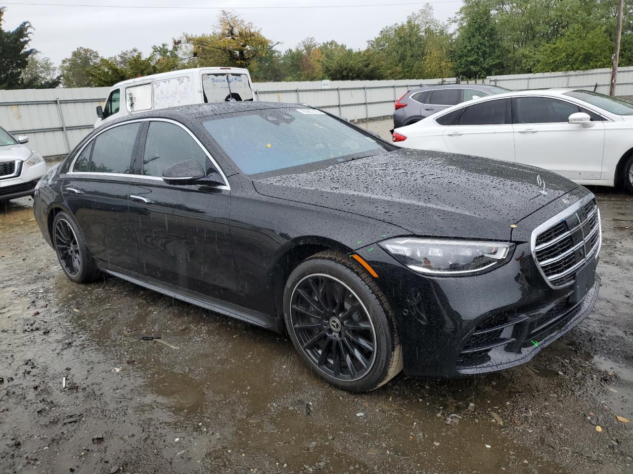 2022 Mercedes-benz S 500 4matic Черный vin: W1K6G6DB8NA153205