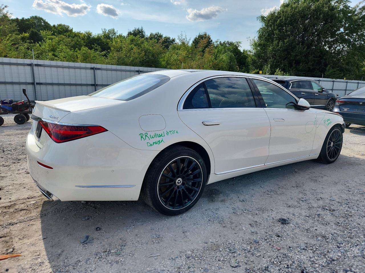 2023 Mercedes-benz S 500 4matic White vin: W1K6G6DB8PA215821