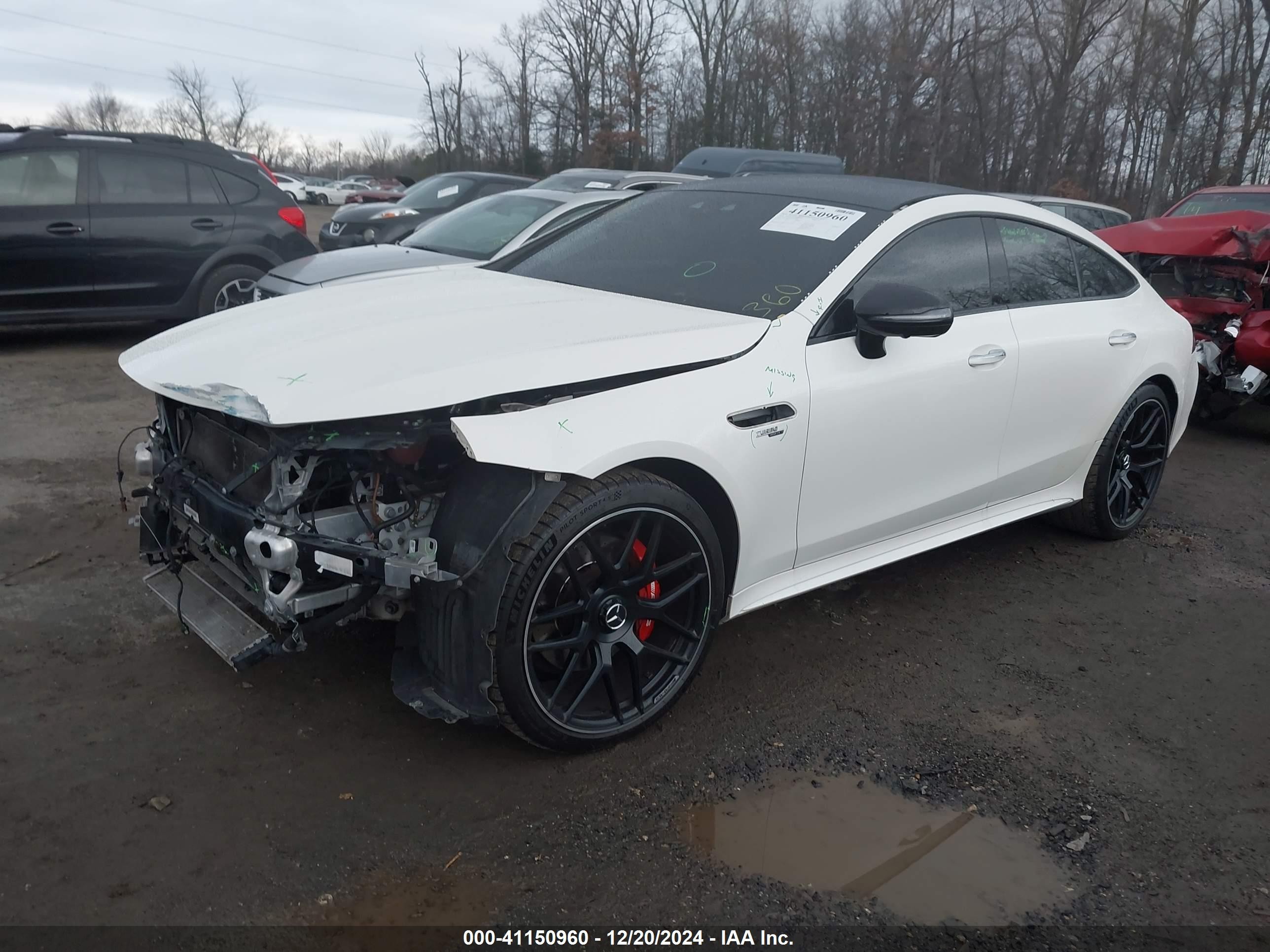 2021 Mercedes-benz Amg Gt 43 4-door Coupe   Белый vin: W1K7X5KB3MA037006