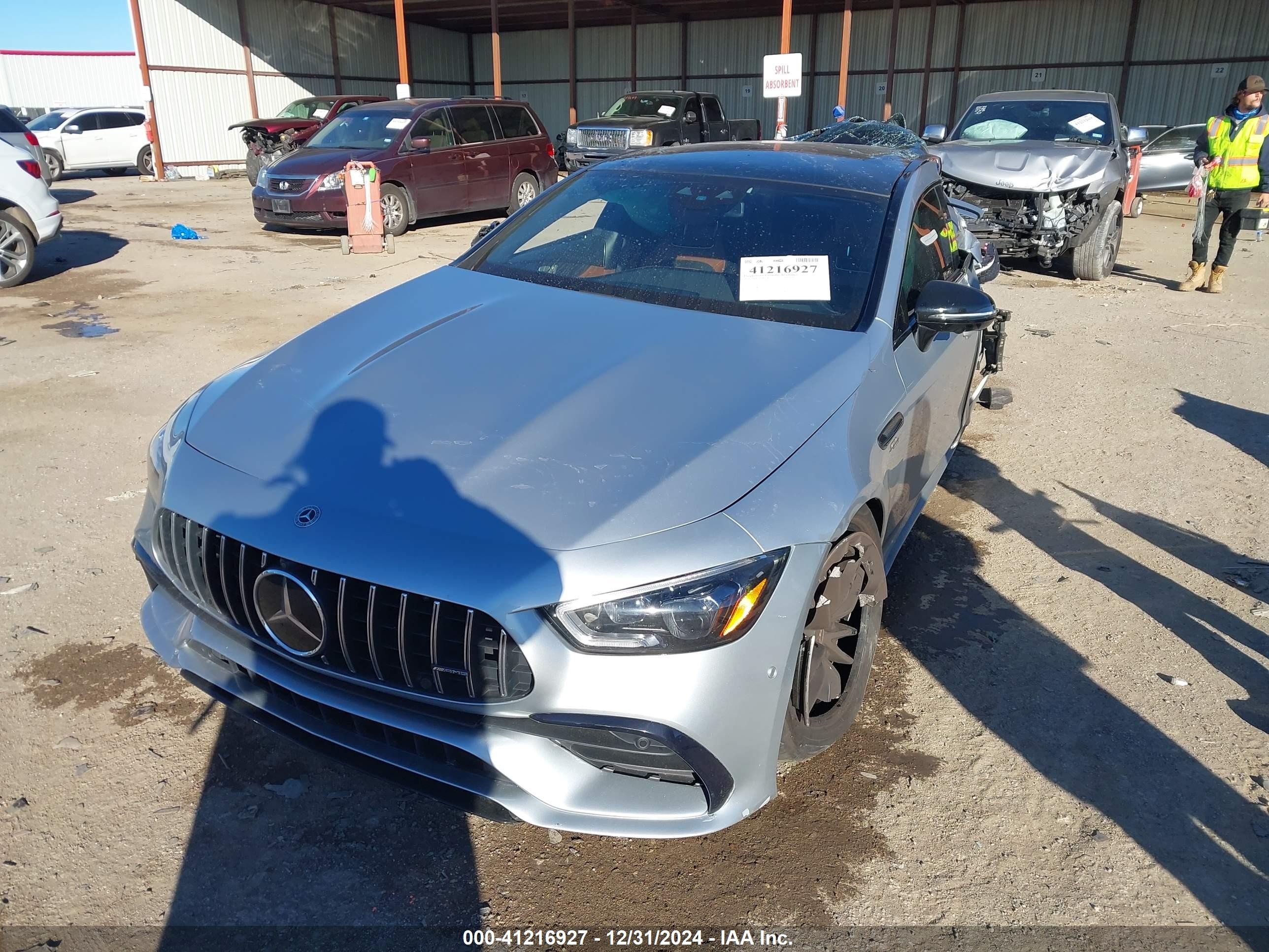 2021 Mercedes-benz Amg Gt 43 4-door Coupe   Silver vin: W1K7X5KB3MA038625