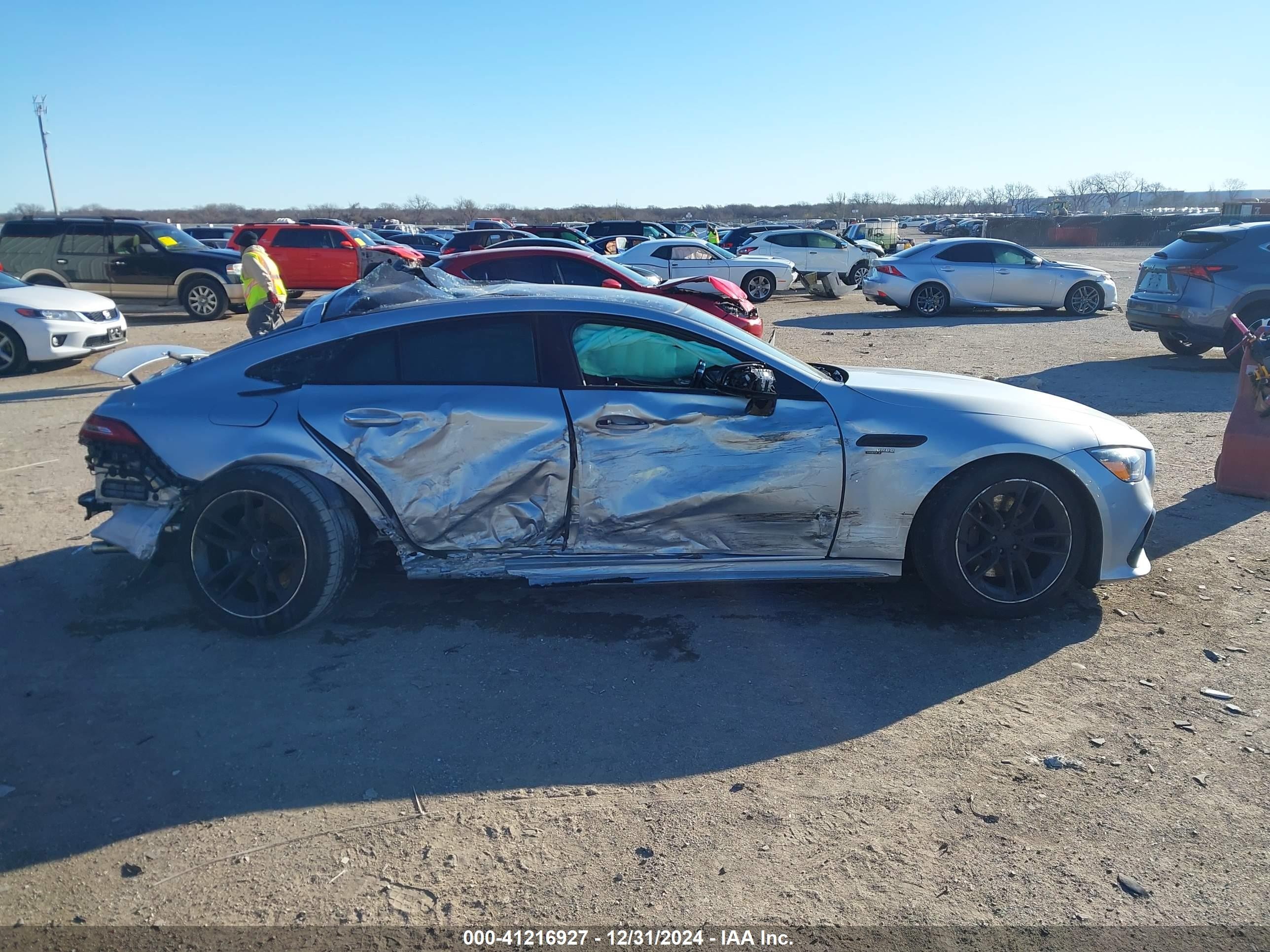 2021 Mercedes-benz Amg Gt 43 4-door Coupe   Silver vin: W1K7X5KB3MA038625